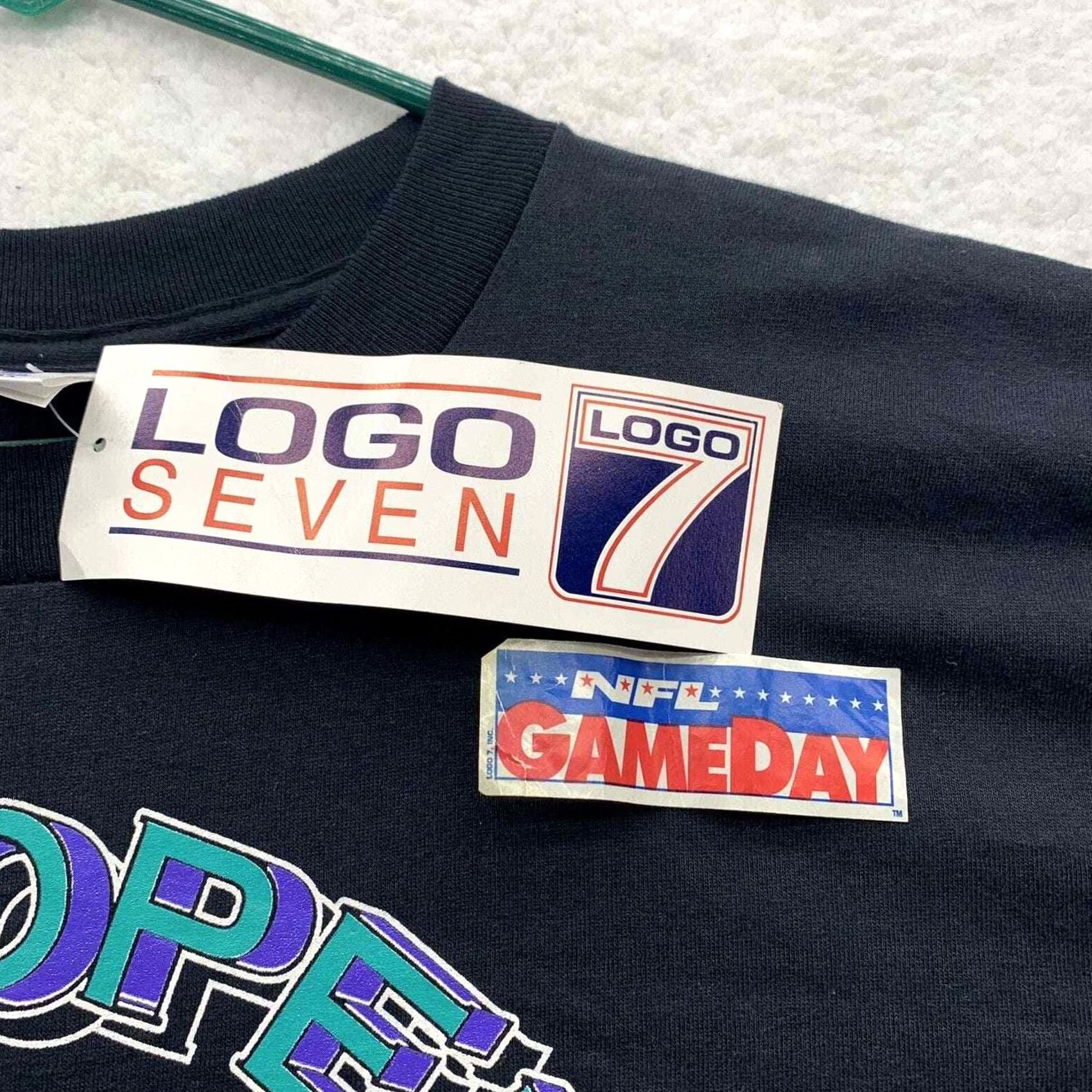 Logo 7 VINTAGE Logo 7 T-Shirt Mens Large Pro Football Hall Of Fame Opening Day 1995 90s Size US L / EU 52-54 / 3 - 6 Thumbnail
