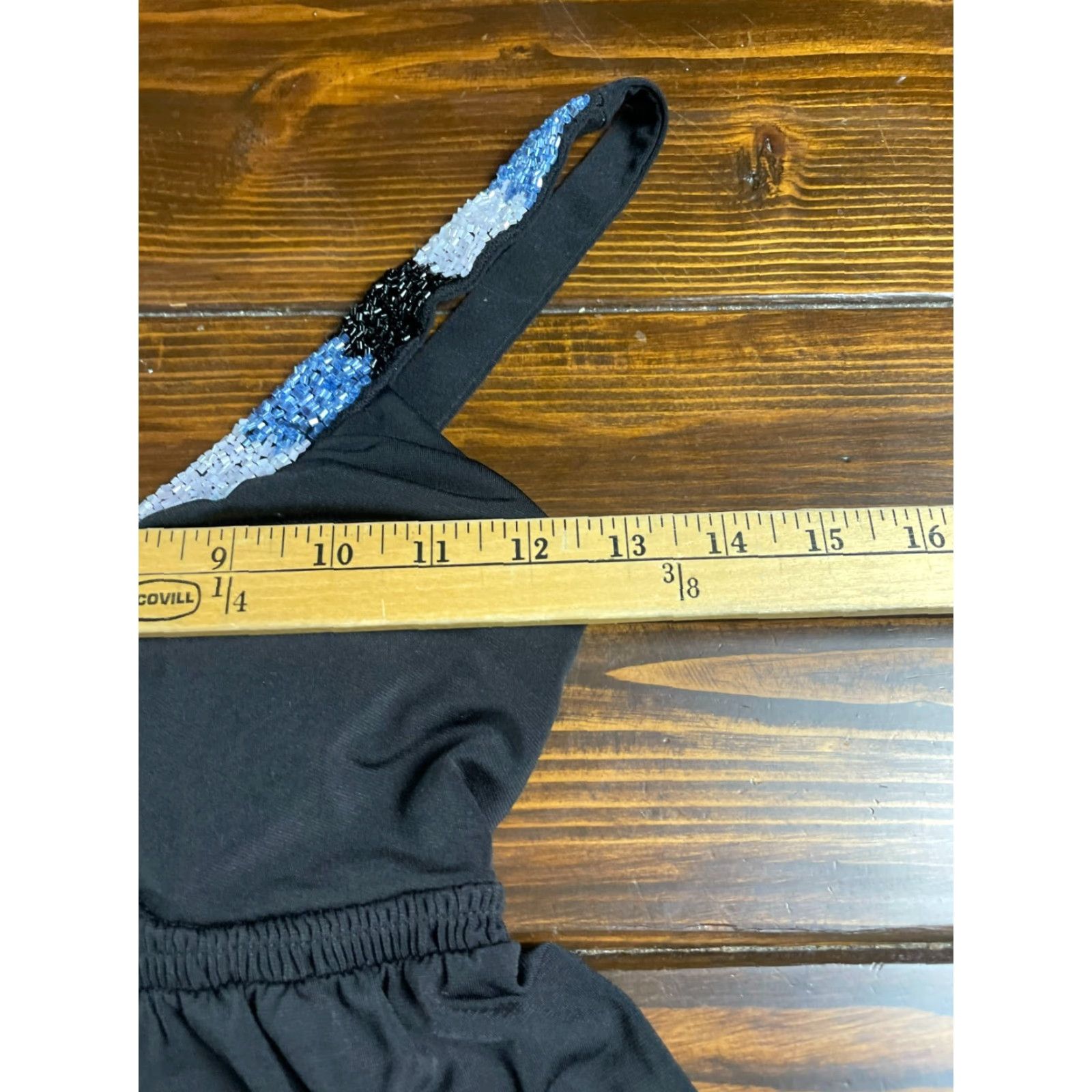 Vintage Candies Dress, Women's Size Small, Black, Beaded, Sleeveless, A-Line, V-Neck, Short Dress Size S / US 4 / IT 40 - 4 Thumbnail