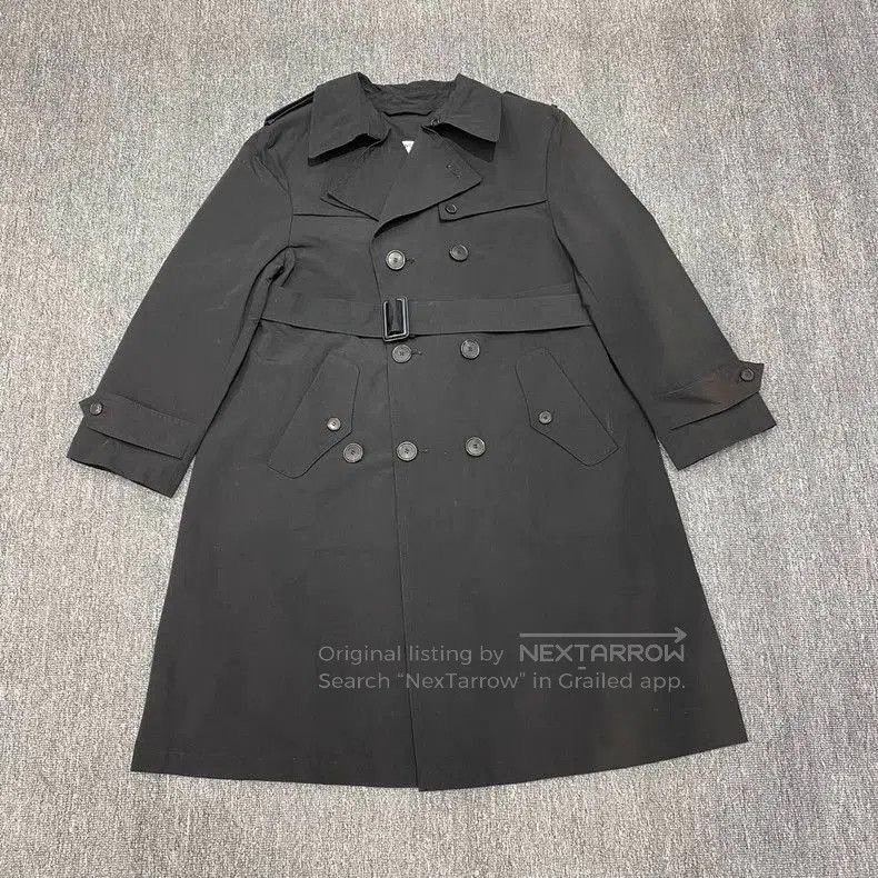 Balenciaga Black Trench Coat Size 36.
