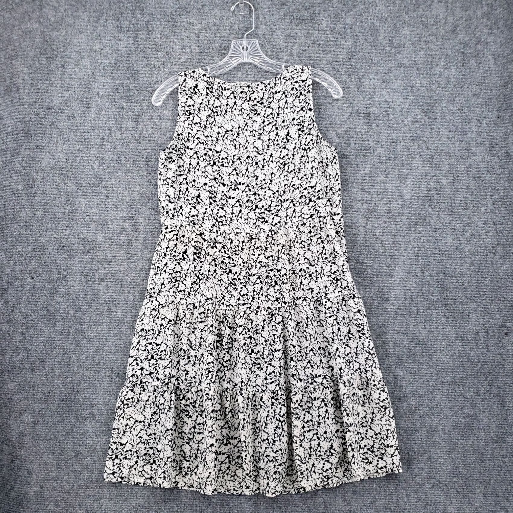 Vintage Jane and Delancey Dress Womens XS White Floral Tank A-Line Sleeveless Boho Short Dress Size XS / US 0-2 / IT 36-38 - 2 Thumbnail