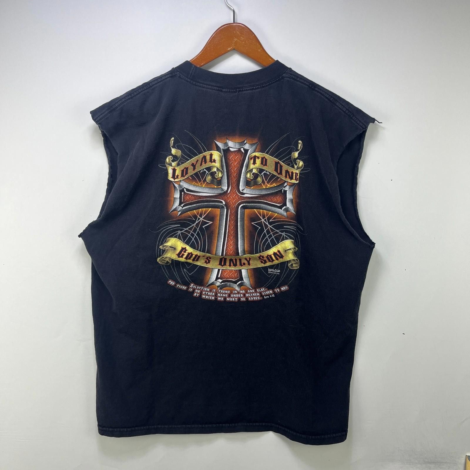 Vintage Vintage Y2K Cross Jesus Bible Sleeveless God Shirt XL Size US XL / EU 56 / 4 - 1 Thumbnail