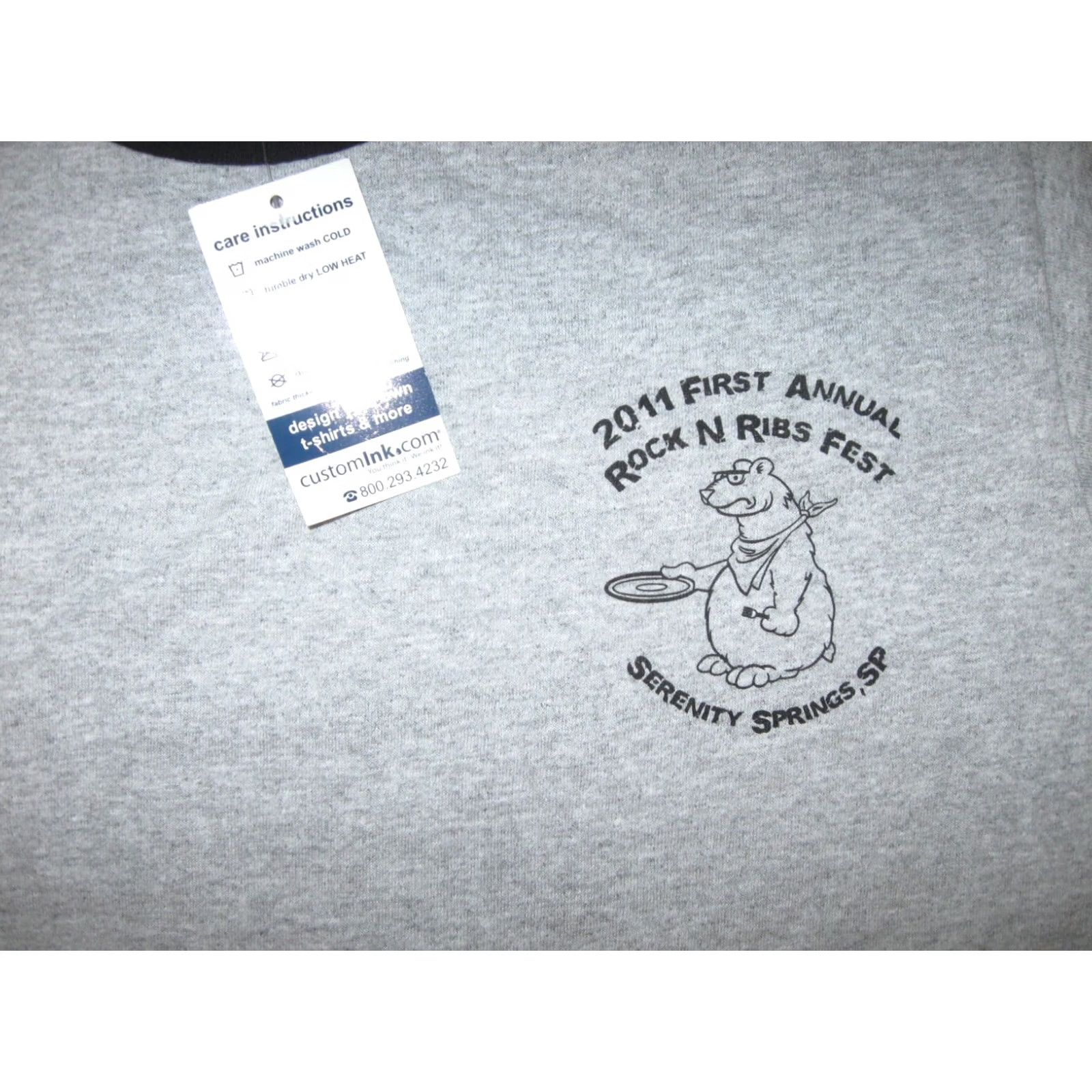Anvil ROCK N RIBS Fest 2011 Serenity Springs SP t shirt Men's Medium New BBQ GRILLING Size US M / EU 48-50 / 2 - 2 Thumbnail
