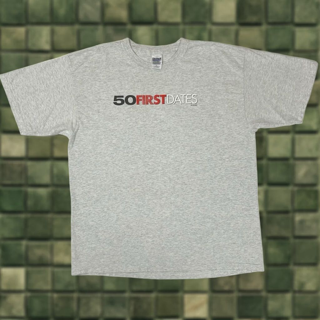 Vintage VINTAGE Adam Sandler 50 First Dates Tee Shirt Gray XL Movie Promo 2003 Short Sleeve Crew Neck Men 24x30.25 Inches Comfort Graphic Print Size US XL / EU 56 / 4 - 1 Thumbnail