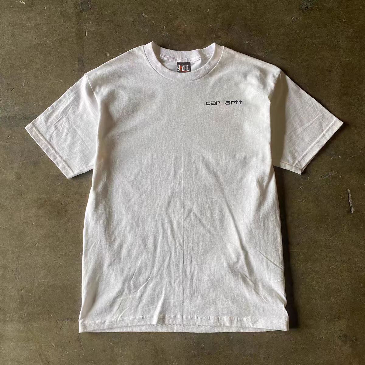 Japanese Brand × Vintage White casual retro car print cotton t-shirt Size US L / EU 52-54 / 3 - 2 Thumbnail