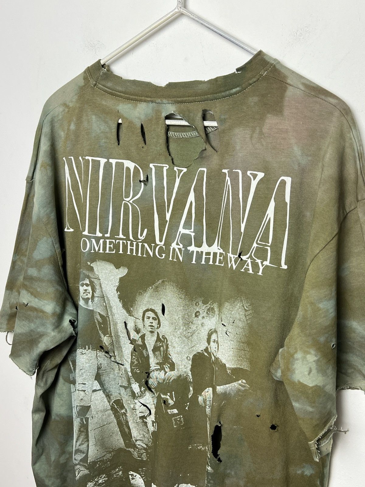 Nirvana tie dye trashed nirvana cobain t shirt 1/1 y2k Size US L / EU 52-54 / 3 - 10 Thumbnail