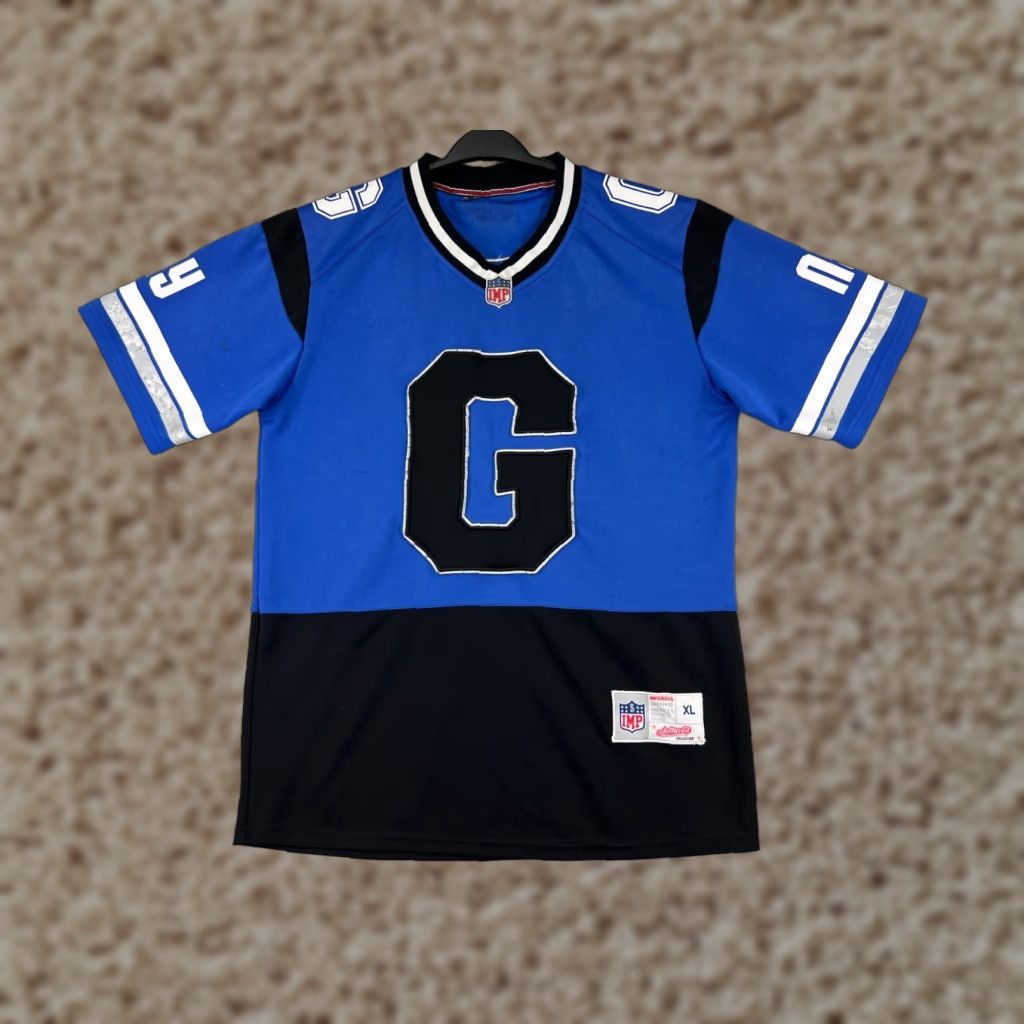 Vintage VINTAGE Imperious Jersey Mens L Blue Black G Wreck-Crew 90s Hip Hop Button-Up Short Sleeve Polyester Casual Shirt Size US L / EU 52-54 / 3 - 1 Thumbnail