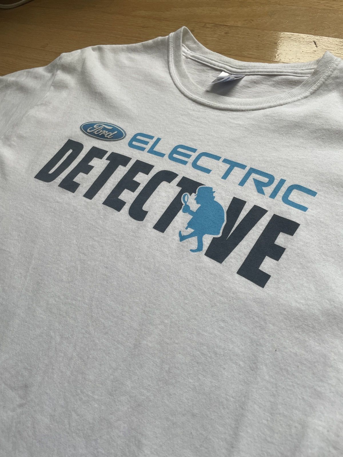 Ford VTG 00's Ford Electric Detective Graphic Tee T-shirt White Size US L / EU 52-54 / 3 - 2 Thumbnail