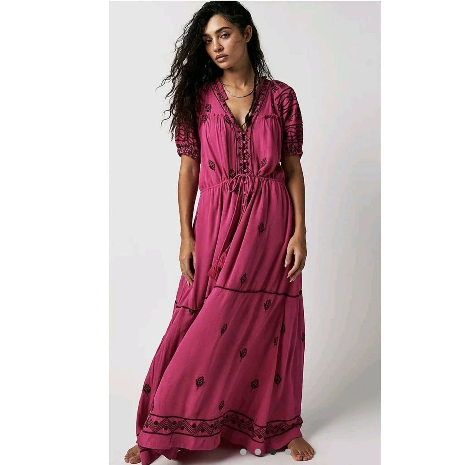 embroidered midi dress free people Free People Eyelet Embroidered Midi Dress – White Chocolate Couture