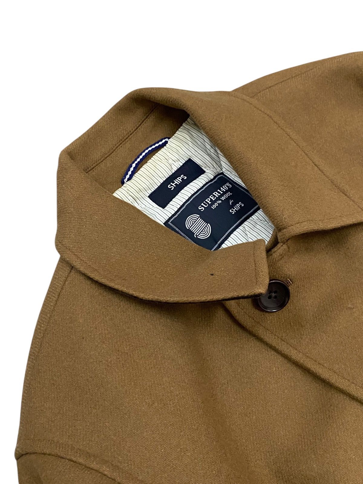 Ships Jet Blue Ship Super Wool Jacket Button Up Size US M / EU 48-50 / 2 - 5 Thumbnail