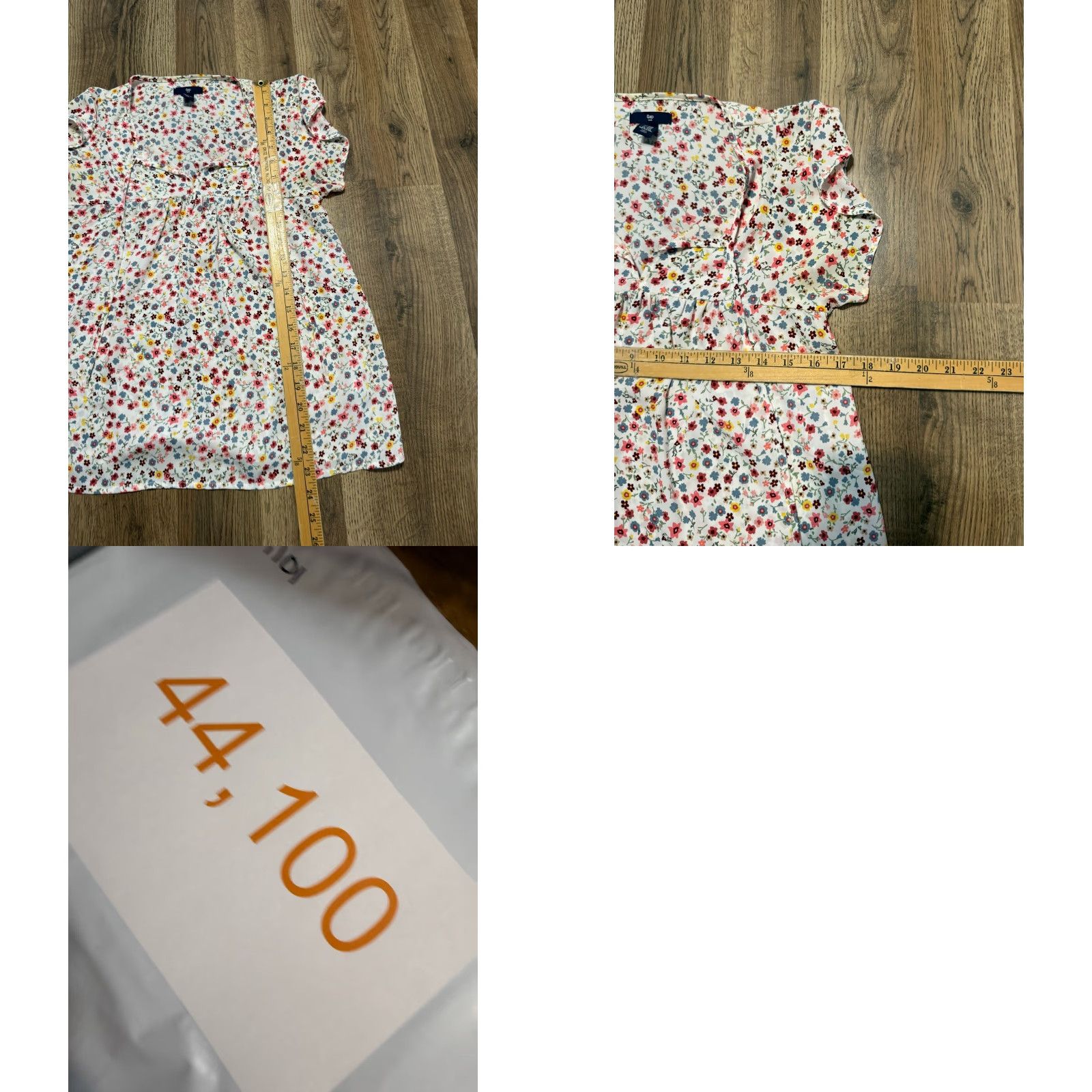 Gap GAP Blouse Women's XXS Multicolor Floral Short Sleeve V-neck Shirt Womens XS? Size XXS / US 00 / IT 34 - 8 Thumbnail