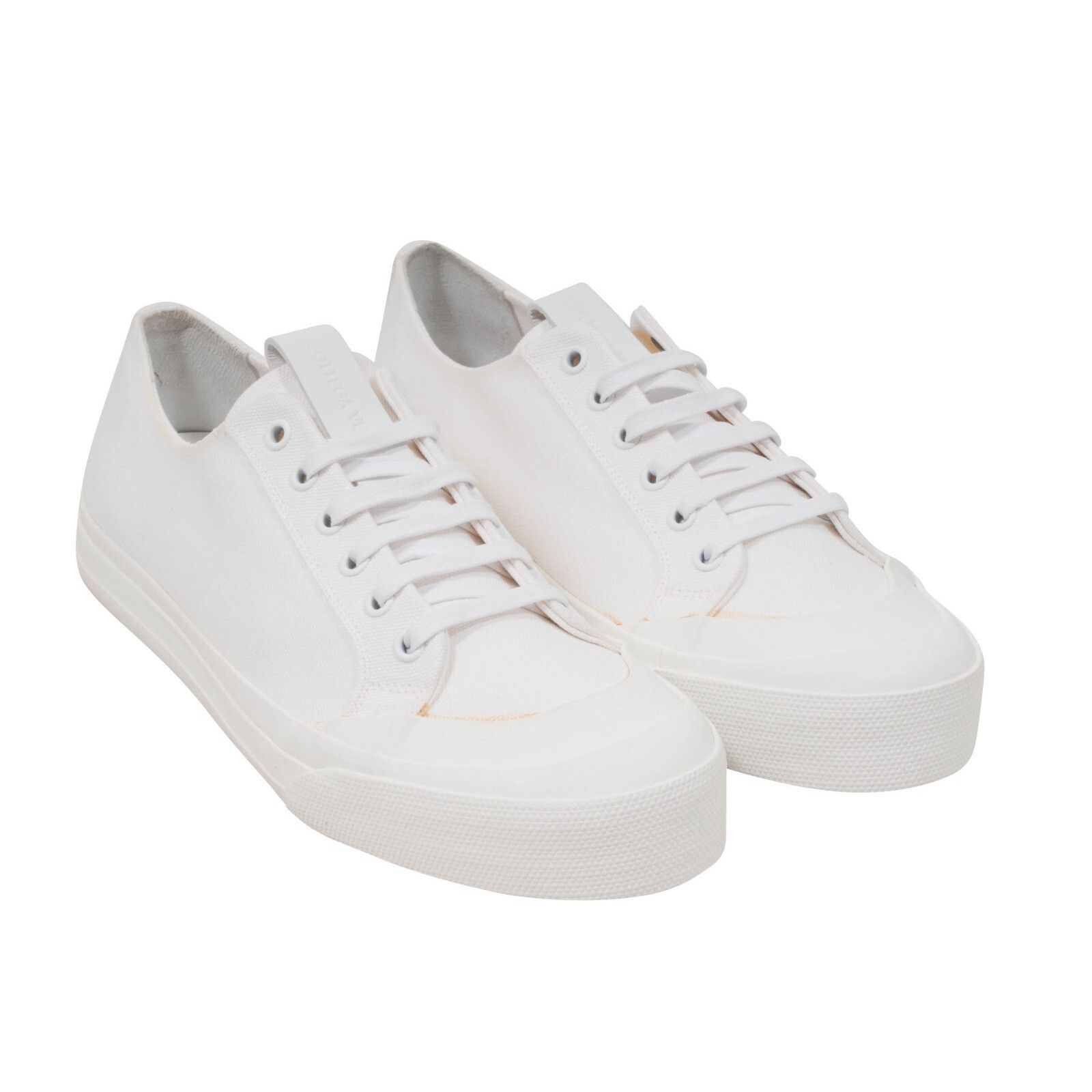 Bottega Veneta Speedster Sneakers White Canvas Low Top Size US 8 / EU 41 - 3 Thumbnail