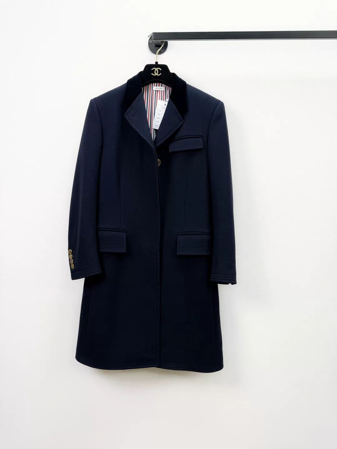 Thom Browne Thom Browne TB Wool Silk Coat Size S / US 4 / IT 40 - 1 Thumbnail