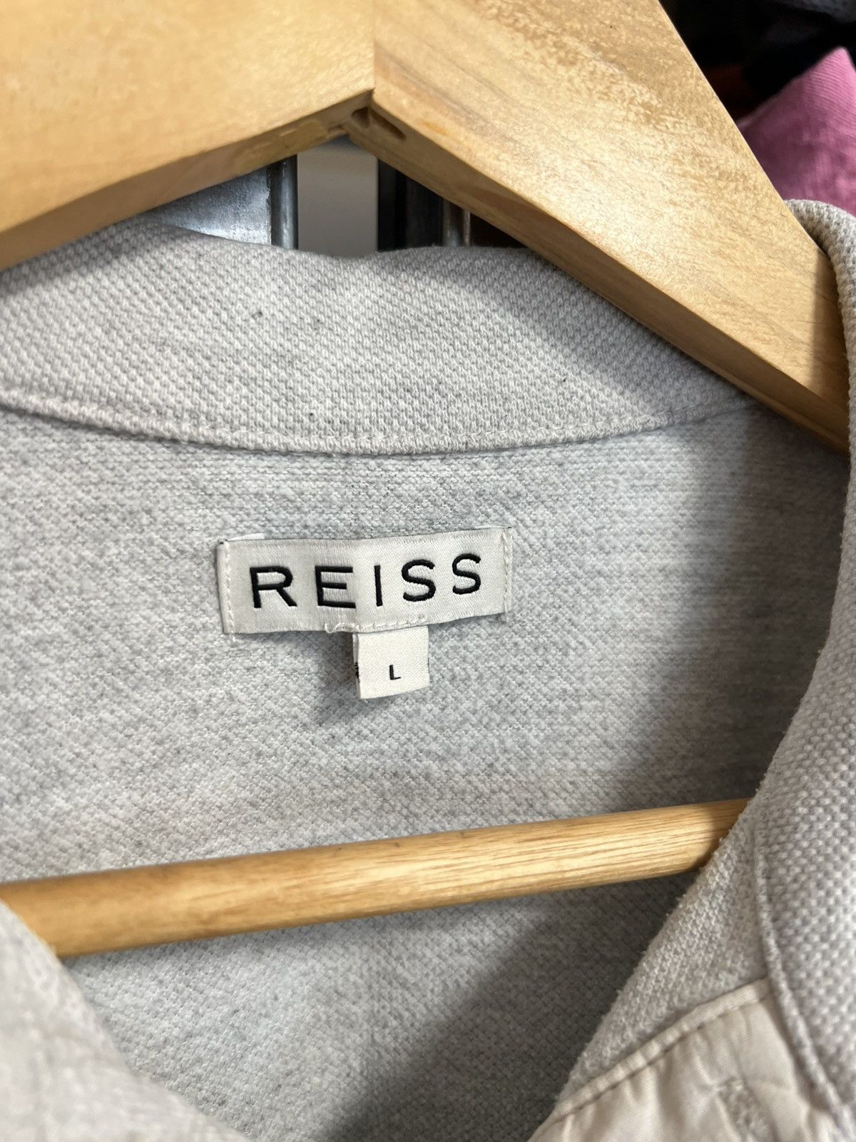 Reiss Reiss Luxury Mens Button Up Polo Short Sleeve T-Shirt Size L Size US L / EU 52-54 / 3 - 4 Thumbnail