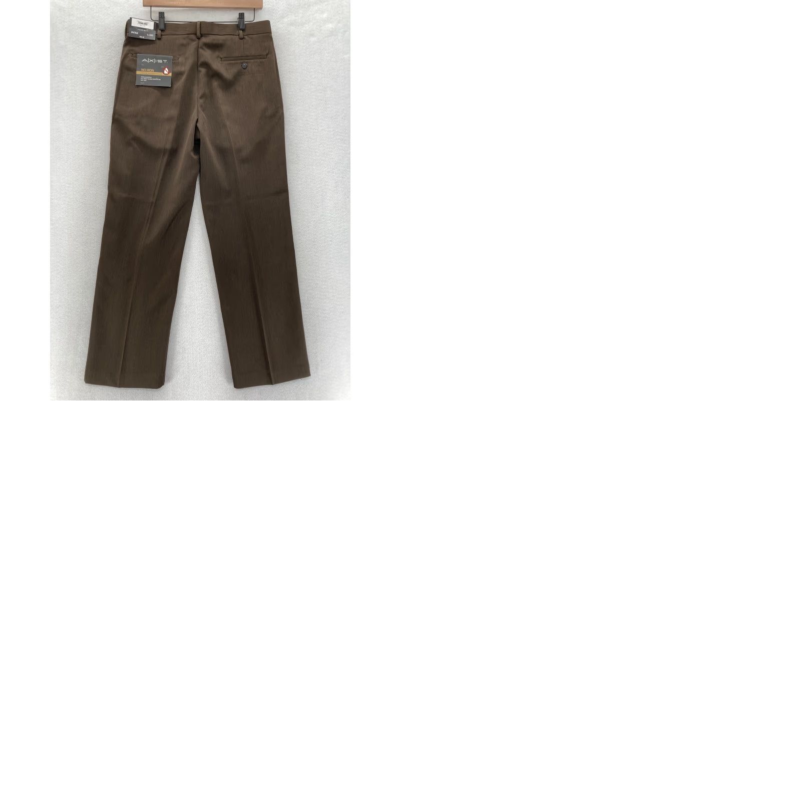 Vintage AXIST No Iron Dress Pants Mens 32x30 Brown Flat Front Straight Leg Mid Rise NWT Dress Pants Mens Brown Flat Front 32x30 Axist No Iron NWT Size US 32 / EU 48 - 9 Thumbnail
