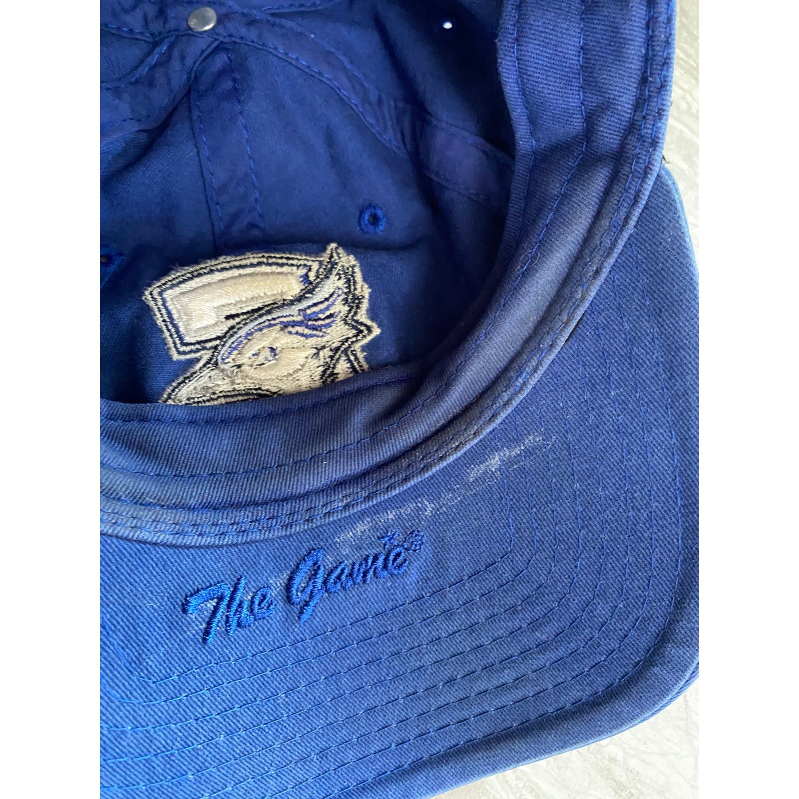 The Game Creighton Blue Jays Faded Blue Strapback Hat Size ONE SIZE - 9 Thumbnail