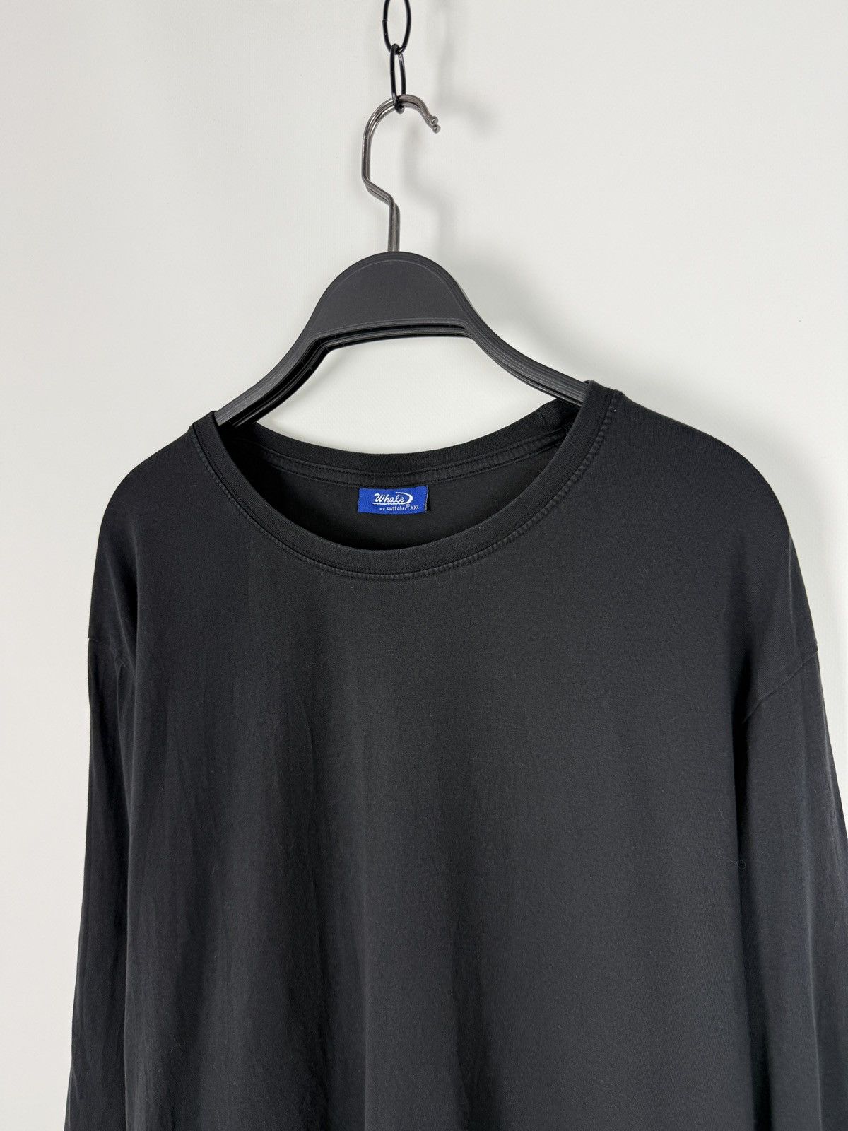 Vintage Y2K Vintage Whale Faded Black Blank Long Sleeve Shirt XXL Size US XXL / EU 58 / 5 - 2 Thumbnail