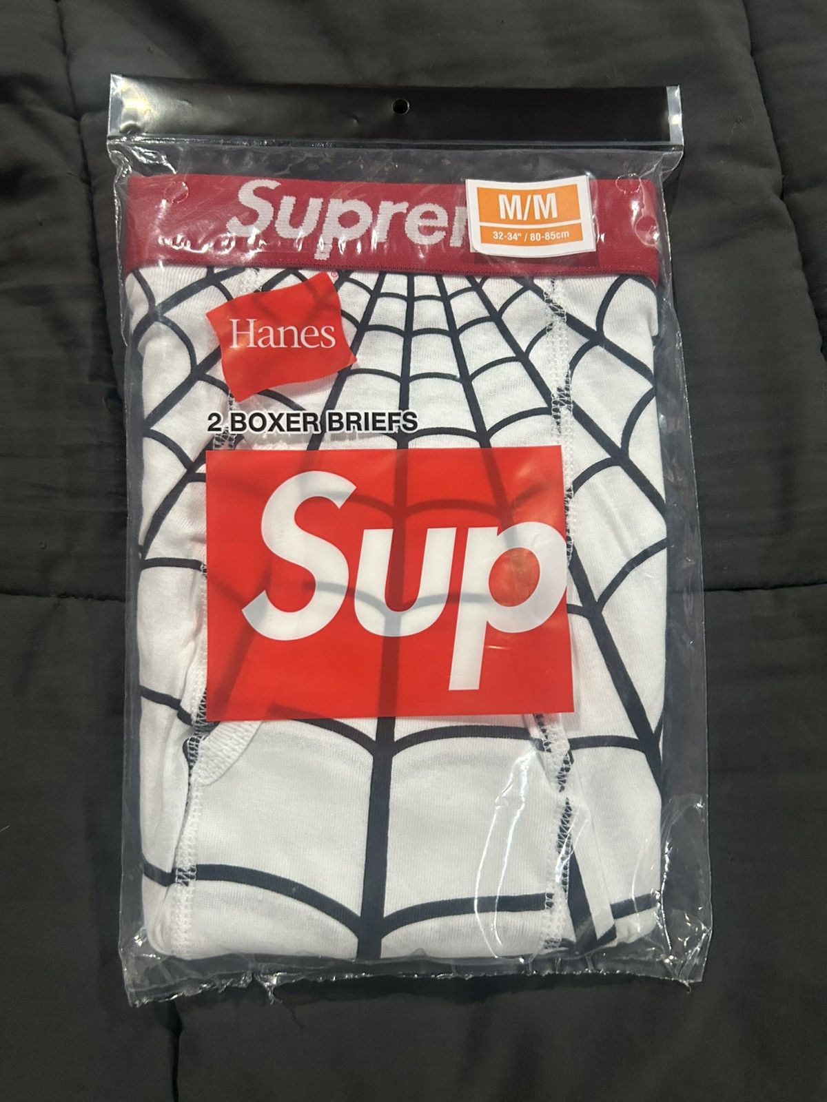 Hanes × Supreme Supreme®/Hanes® Spider-Man Boxer Briefs in size Medium Size 32 - 1 Thumbnail