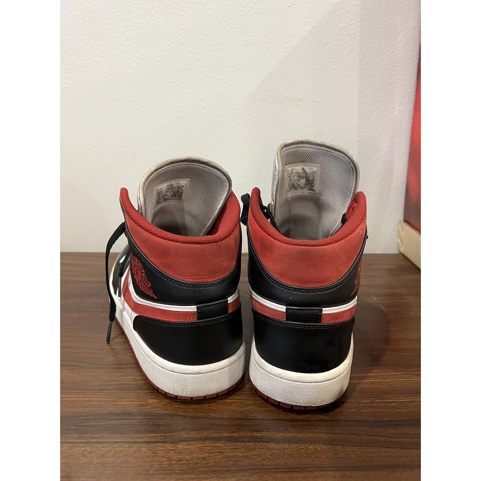 Nike Size 10 - Jordan 1 Mid Metallic Red Size US 10 / EU 43 - 4 Thumbnail