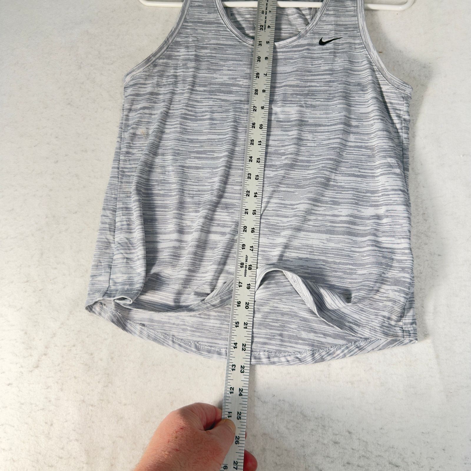 Nike Nike Dri-FIT Women Tank Top Gray Space Dye Sleeveless Small Size S / US 4 / IT 40 - 8 Thumbnail