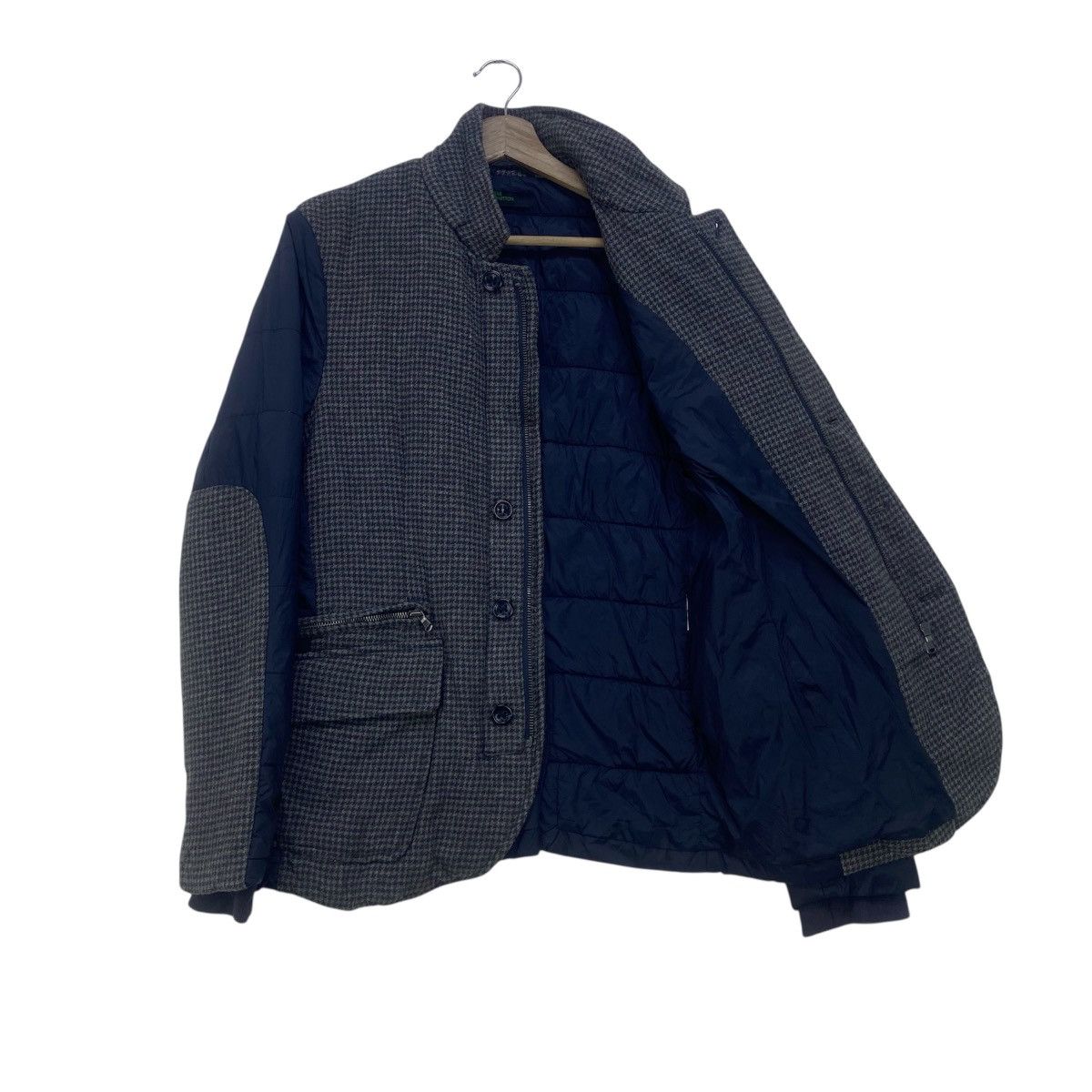 Benetton Benetton Patchwork Stylish Two-tone Coat Jacket Size US XS / EU 42 / 0 - 4 Thumbnail