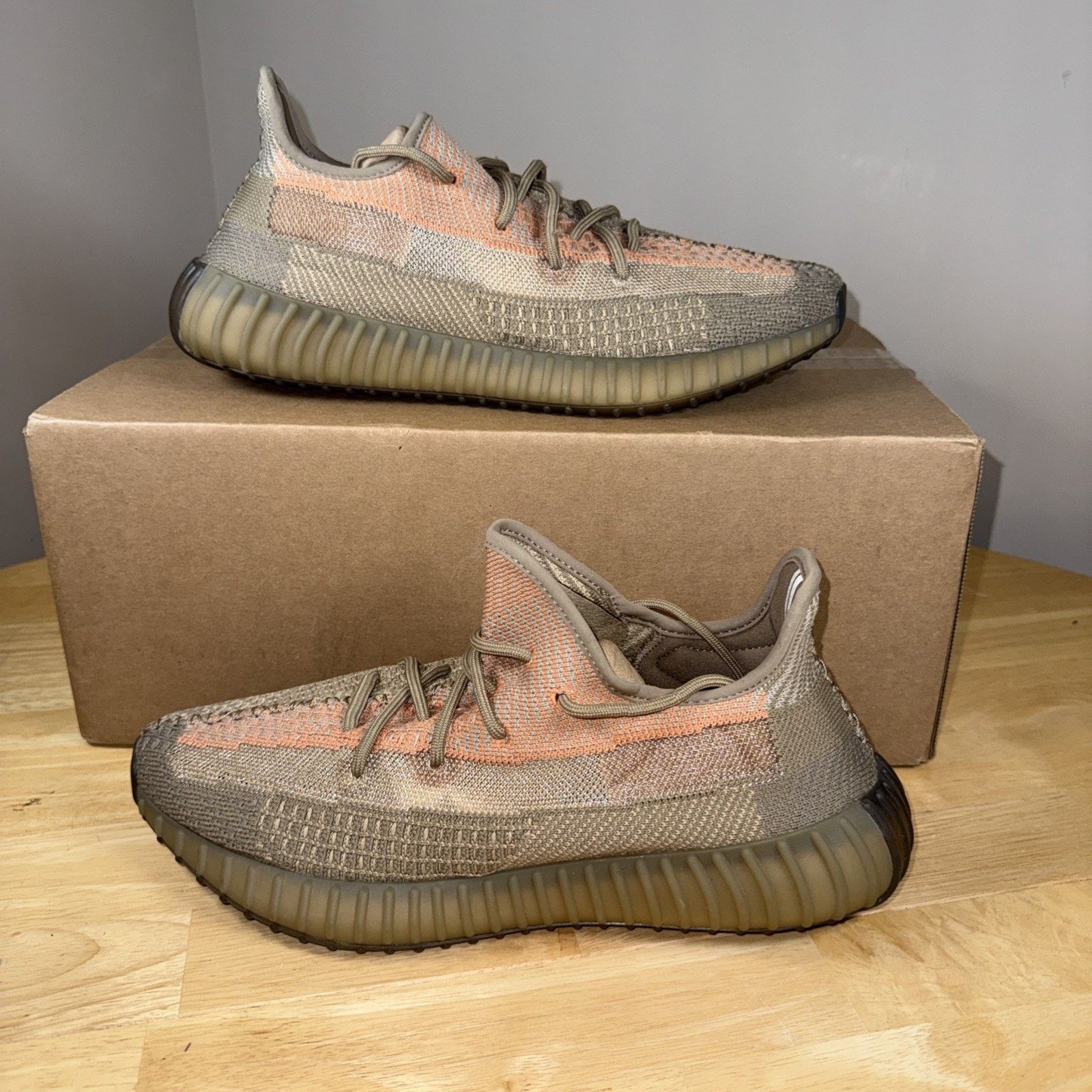 Adidas Size 11.5 - Yeezy Boost 350 V2 Sand Taupe Lightly Stepped In Size US 11.5 / EU 44-45 - 2 Thumbnail