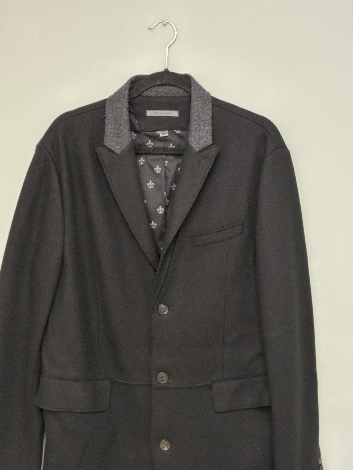 John Varvatos Runway Raw Edge Coat Jacket EU 54 US 44 Size US L / EU 52-54 / 3 - 4 Thumbnail