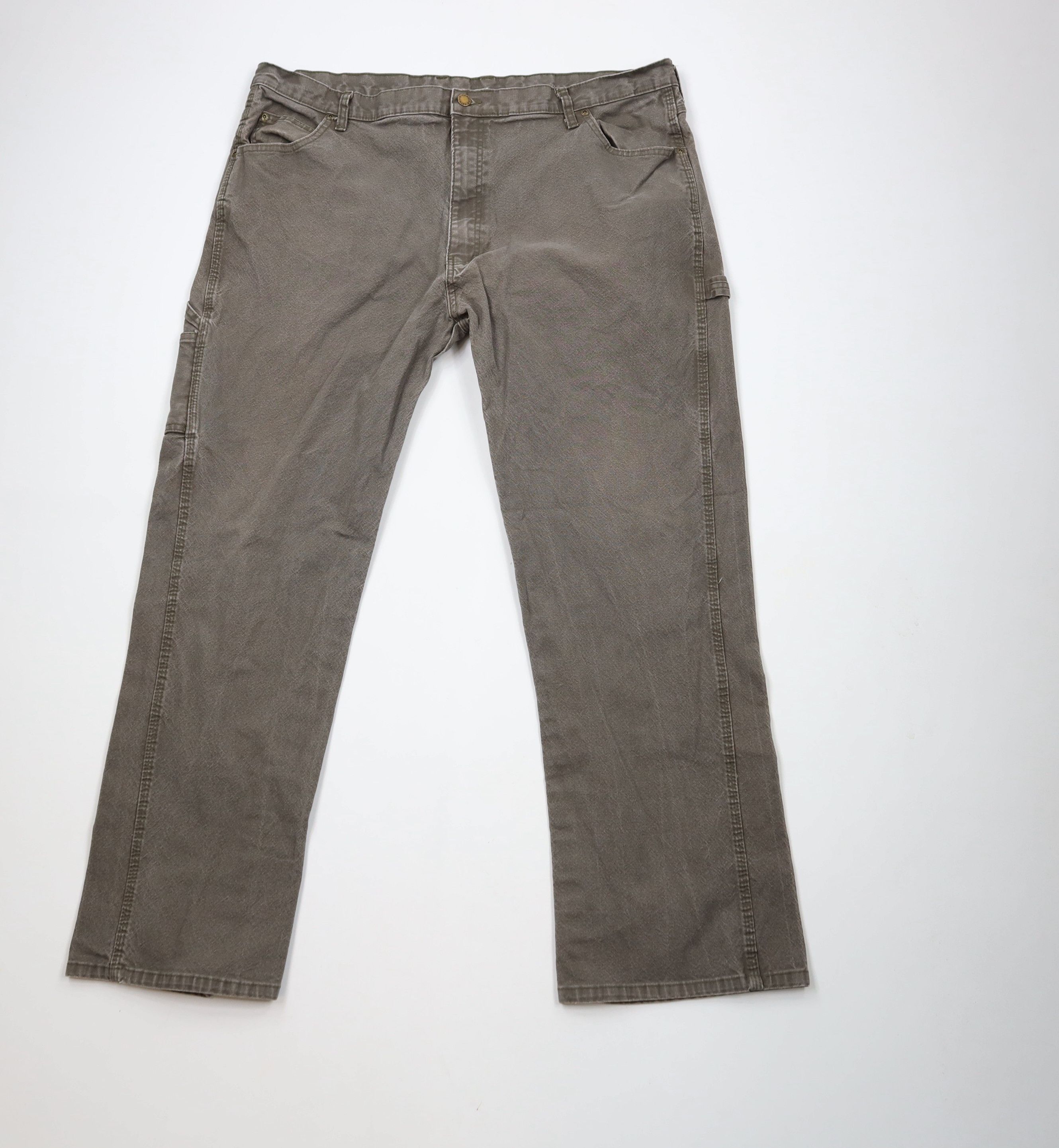 Dickies × Vintage Vintage Y2K Dickies Spell Out Wide Leg Canvas Dungaree Pants Size US 42 / EU 58 - 1 Thumbnail