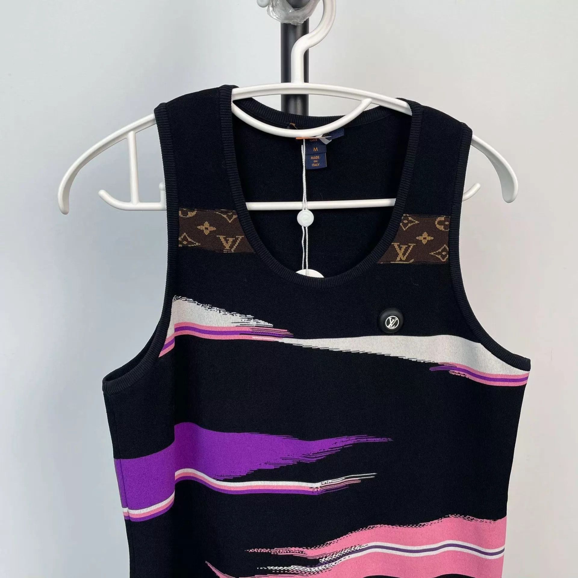 Louis Vuitton LV knit sleeveless dress colorblocked Monogram M Size M / US 6-8 / IT 42-44 - 7 Thumbnail