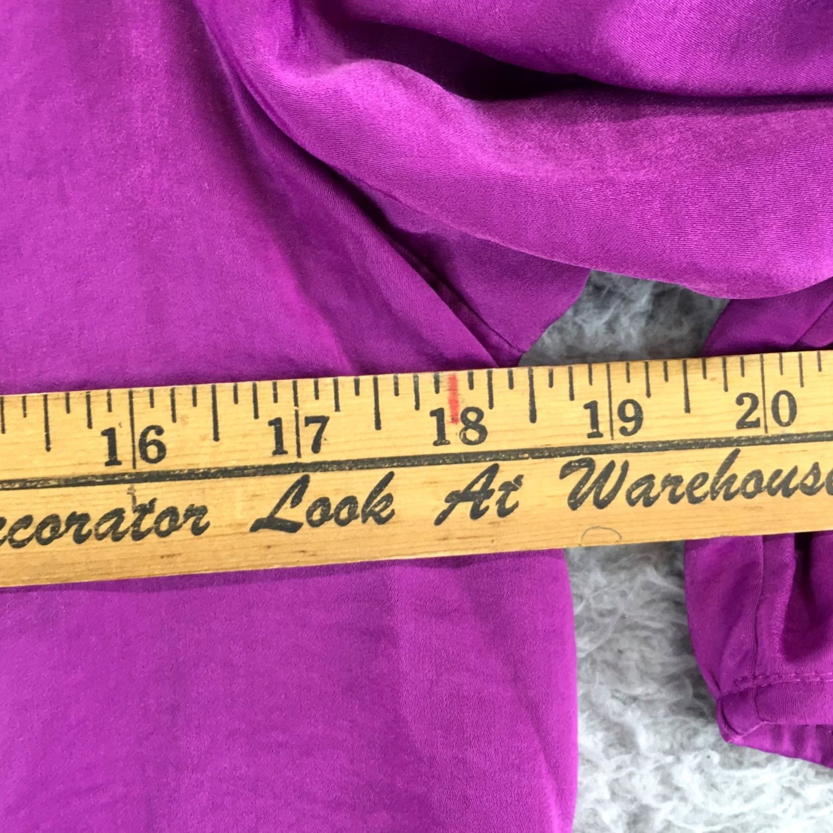 Worthington Worthington Puff Sleeve Blouse Top Womens S Purple 3/4 Sleeve Keyhole Back NWT Casual Basic Shirt Blouse Womens S Purple 3/4 Sleeve Keyhole Back NWT Size S / US 4 / IT 40 - 4 Thumbnail