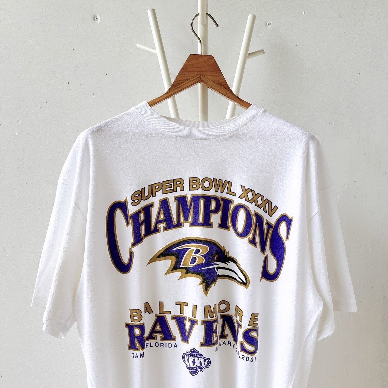 Delta × Vintage 00s Baltimore Ravens NFL t-shirt/ XL Size US XL / EU 56 / 4 - 4 Thumbnail