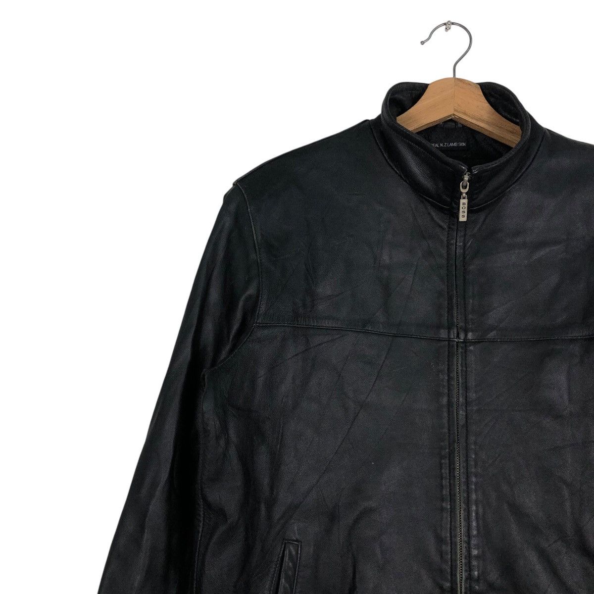 Hugo Boss 📌Real New Zealand Lamb Skin Hugo Boss Leather Jacket Size US M / EU 48-50 / 2 - 8 Thumbnail