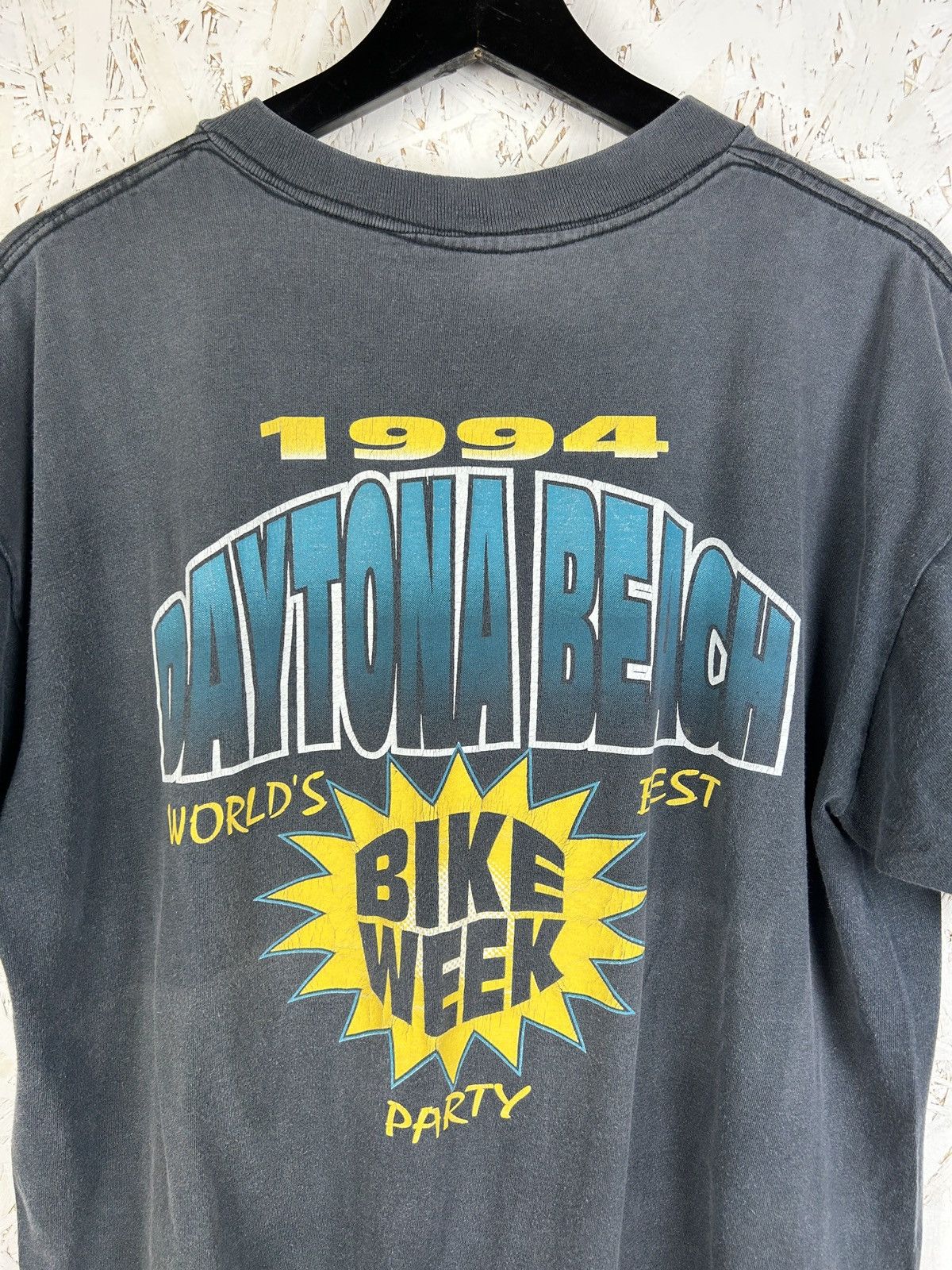Harley Davidson 90s Daytona Beach Florida Bike Week 1994 Motorcycle Tee XL Size US XL / EU 56 / 4 - 8 Thumbnail