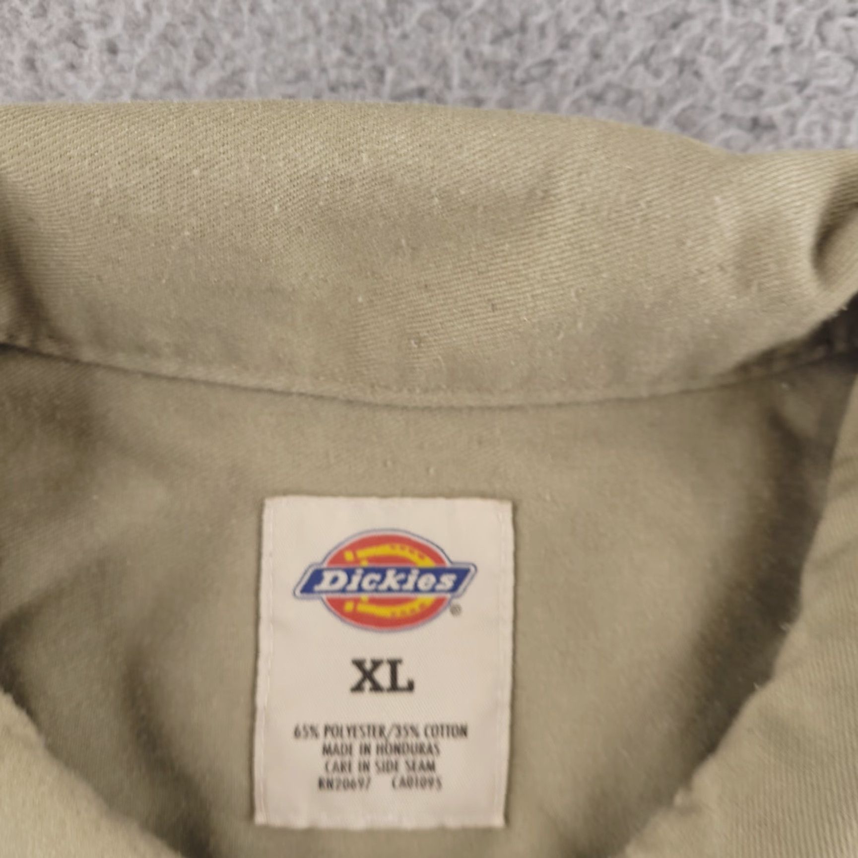 Dickies Dickies Shirt Mens XL Button-Up Short Sleeve Brown Solid Work Baggy Fit Great Wolf Lodge Size US XL / EU 56 / 4 - 4 Thumbnail