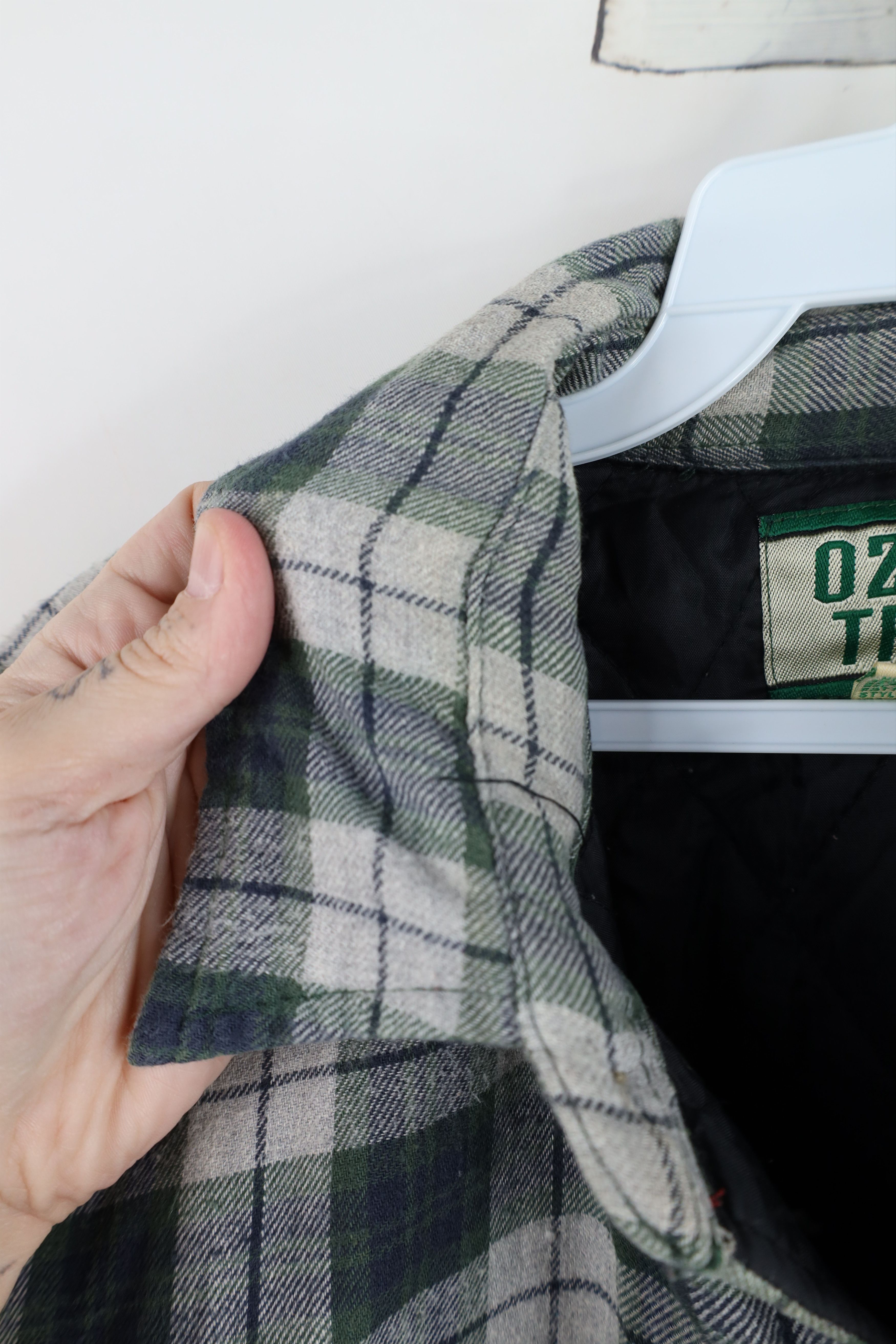 Vintage Vintage 90s Streetwear Flannel Button Shirt Jacket Jac Shirt Size US L / EU 52-54 / 3 - 10 Thumbnail