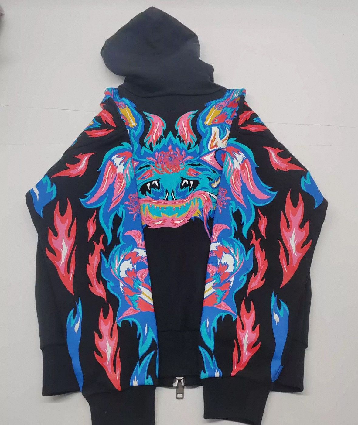 Givenchy Givenchy Black Print Hooded Zip-Up Jacket Size US S / EU 44-46 / 1 - 7 Thumbnail
