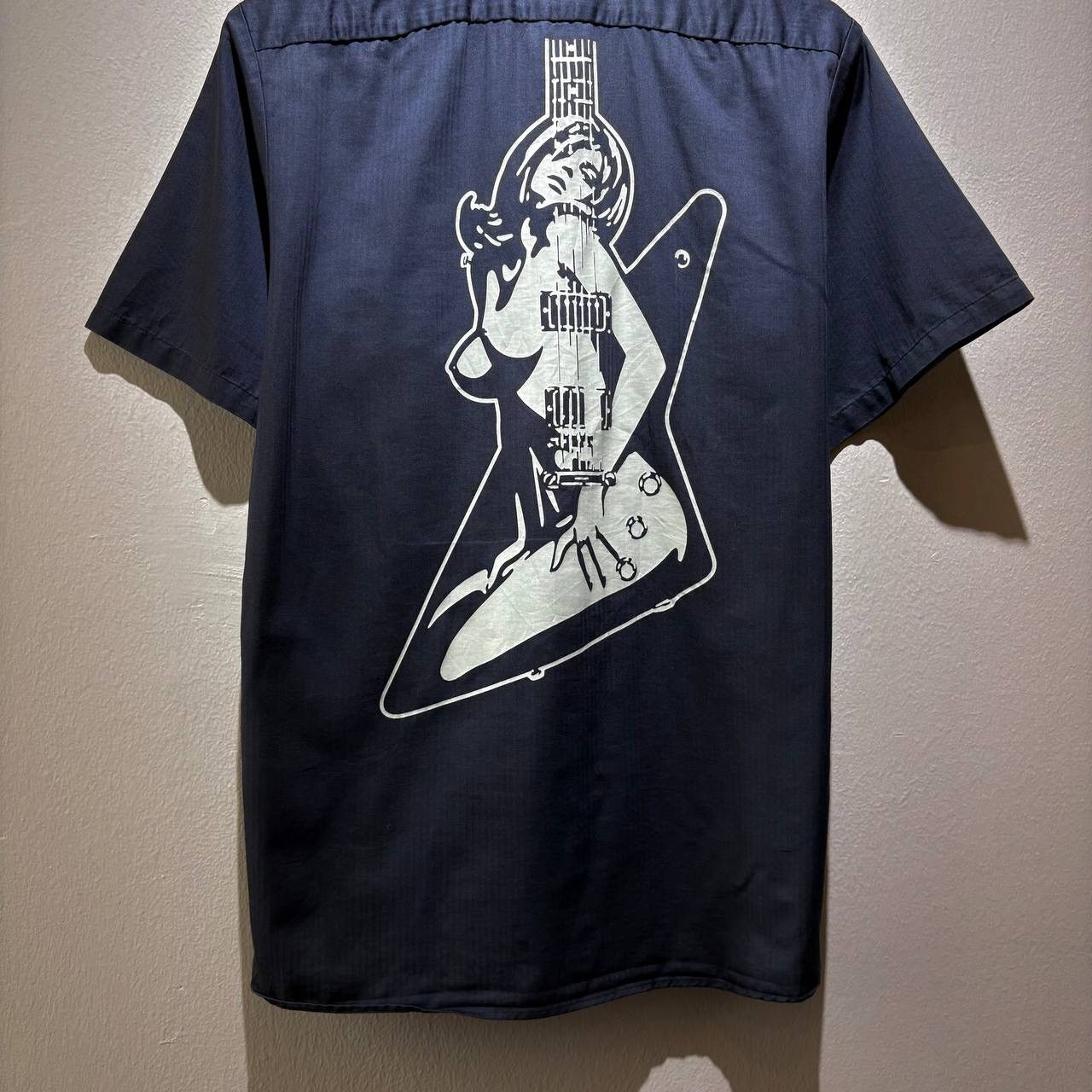 Hysteric Glamour Hysteric Glamour Sexy Guitar Girl Dark Blue Work Shirt Size US L / EU 52-54 / 3 - 6 Thumbnail