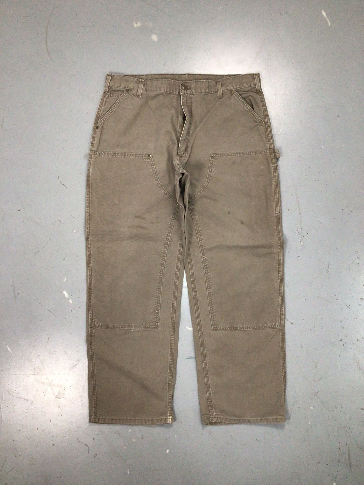 Carhartt × Vintage Vintage Carhartt B195 LBR double knee carpenter denim Size US 40 / EU 56 - 1 Thumbnail