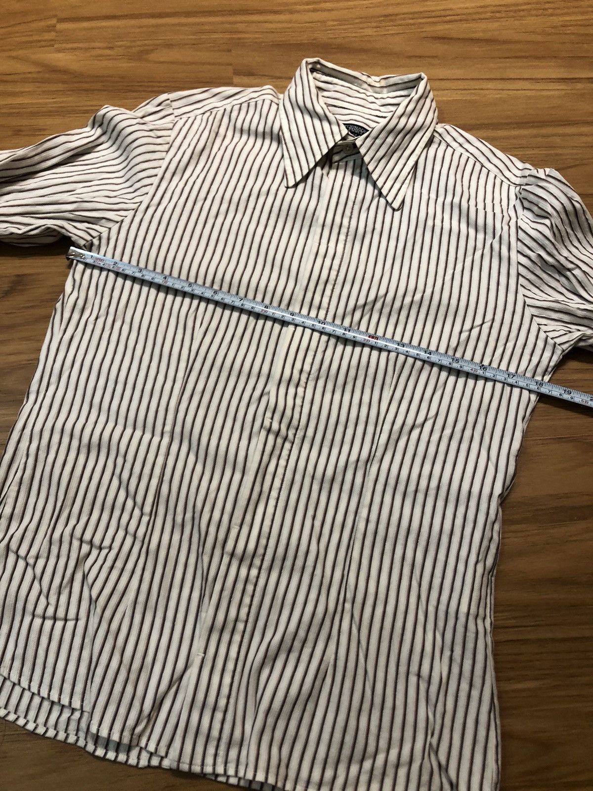 14th Addiction × KMRii × Tornado Mart 2000s Tornado Mart - Vertical Stripe Hidden Button L/S Shirt Size US M / EU 48-50 / 2 - 10 Thumbnail