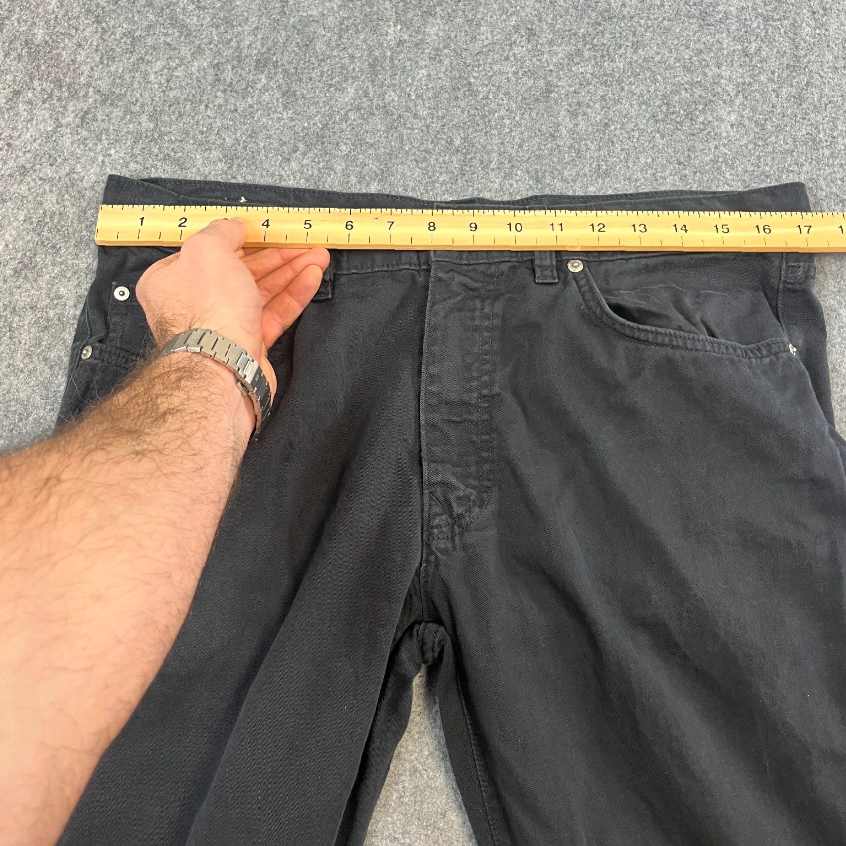 Hugo Boss Hugo Boss Chino Trousers Pants Straight 34 34 Black 100% Cotton Regular Mens Chino Pants Preppy Vintage: No Size US 34 / EU 50 - 6 Thumbnail