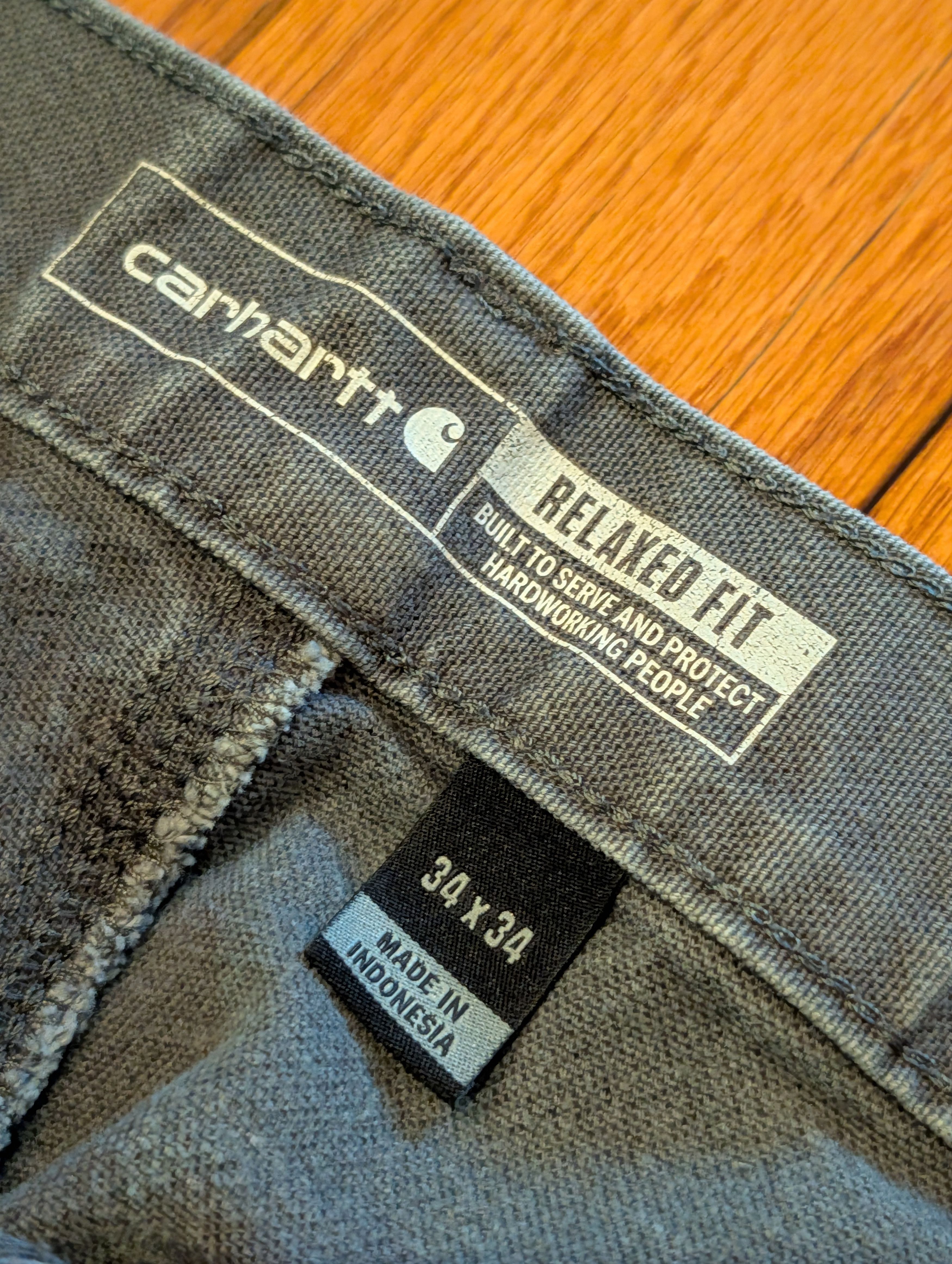 Carhartt Carhartt 103279 Rugged Flex Relaxed Canvas Work Pants 34x34 Size US 34 / EU 50 - 8 Thumbnail