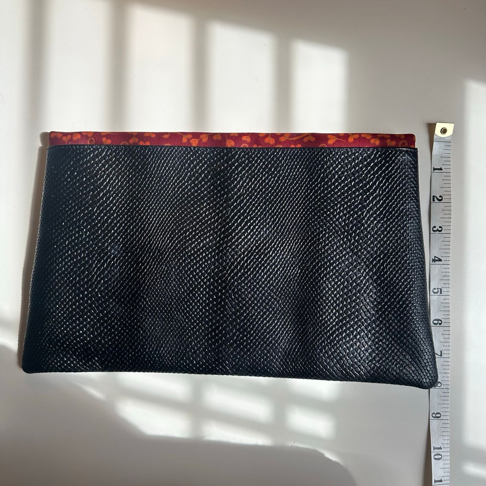 Other Clutch Envelope Fold Over Genuine Leather Batik Print Lined Size ONE SIZE - 2 Thumbnail