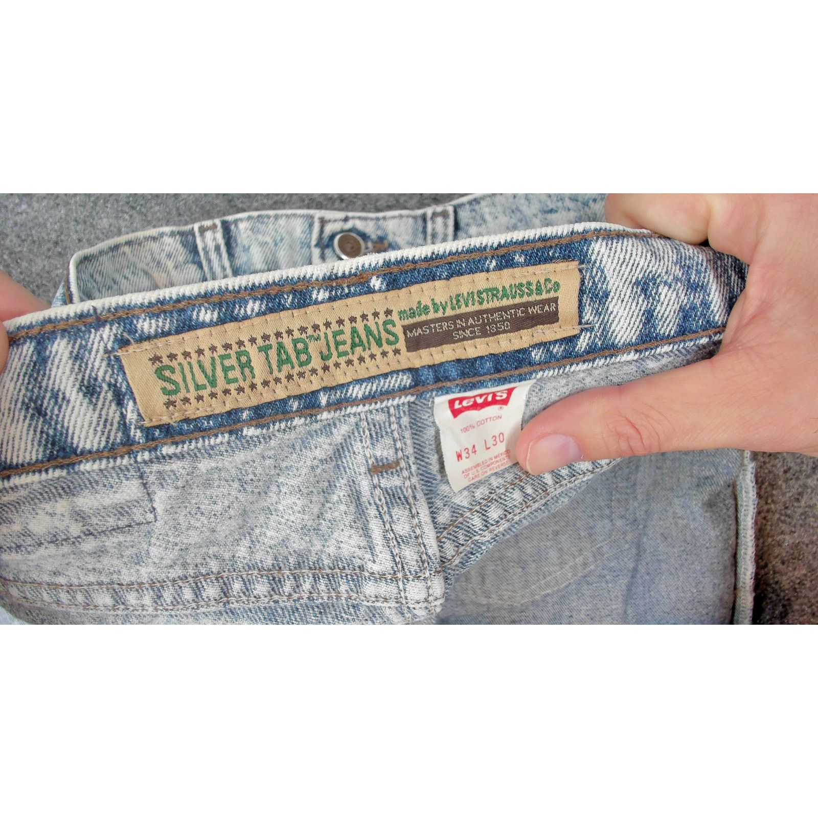 Levi's 1990 Levi's SilverTab 512 Acid Wash Jeans Size US 33 - 12 Thumbnail