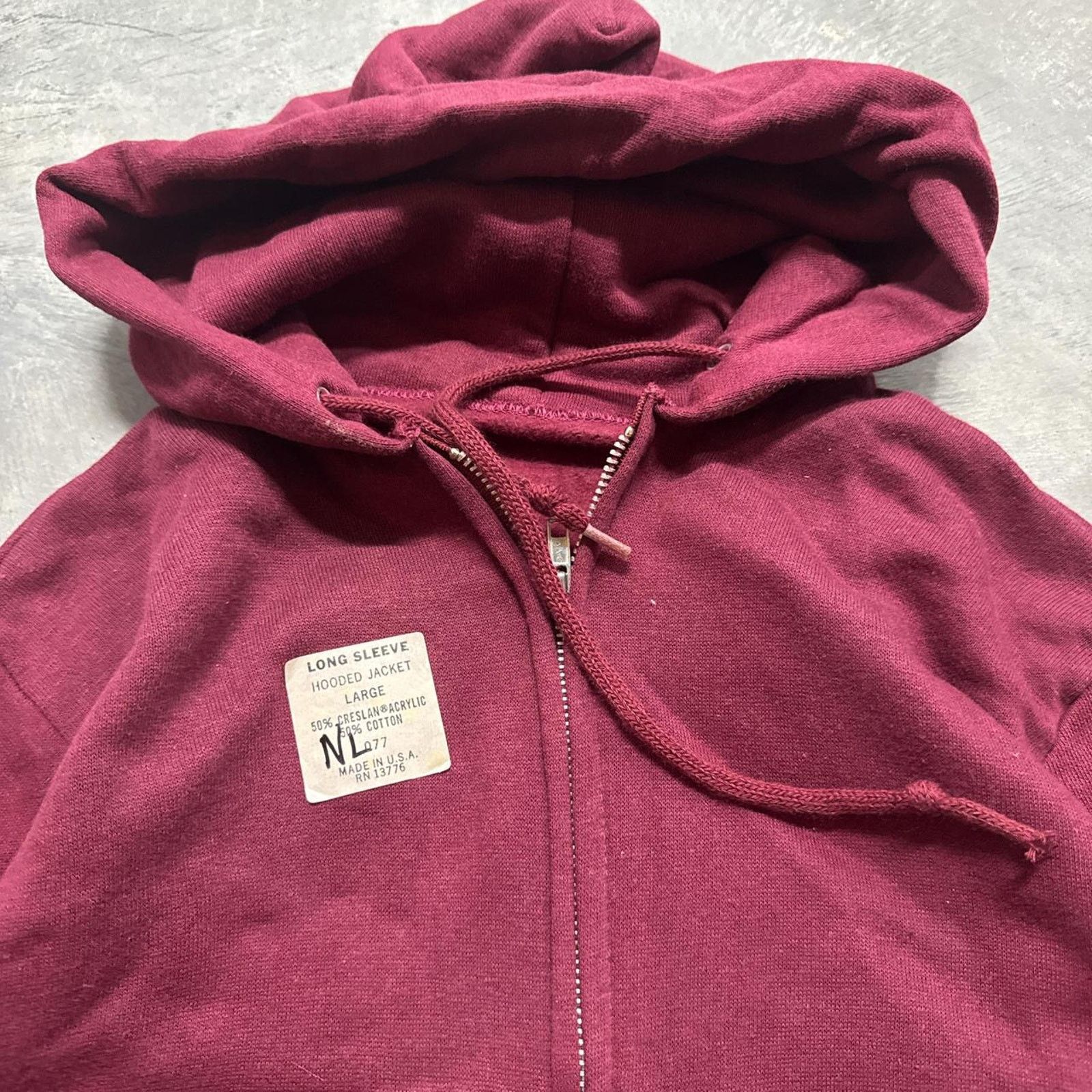 Vintage × Wrangler Wrangler NWT 5050 True Vintage 70s Zip Up Blank Hoodie Size US M / EU 48-50 / 2 - 2 Thumbnail