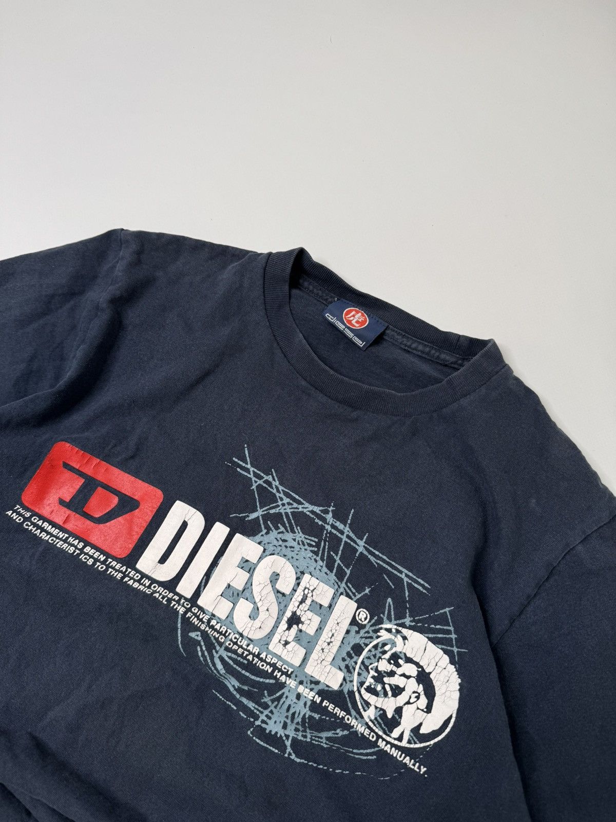 Diesel Vintage diesel spellout big logo tee japanese avant garde Size US S / EU 44-46 / 1 - 3 Thumbnail