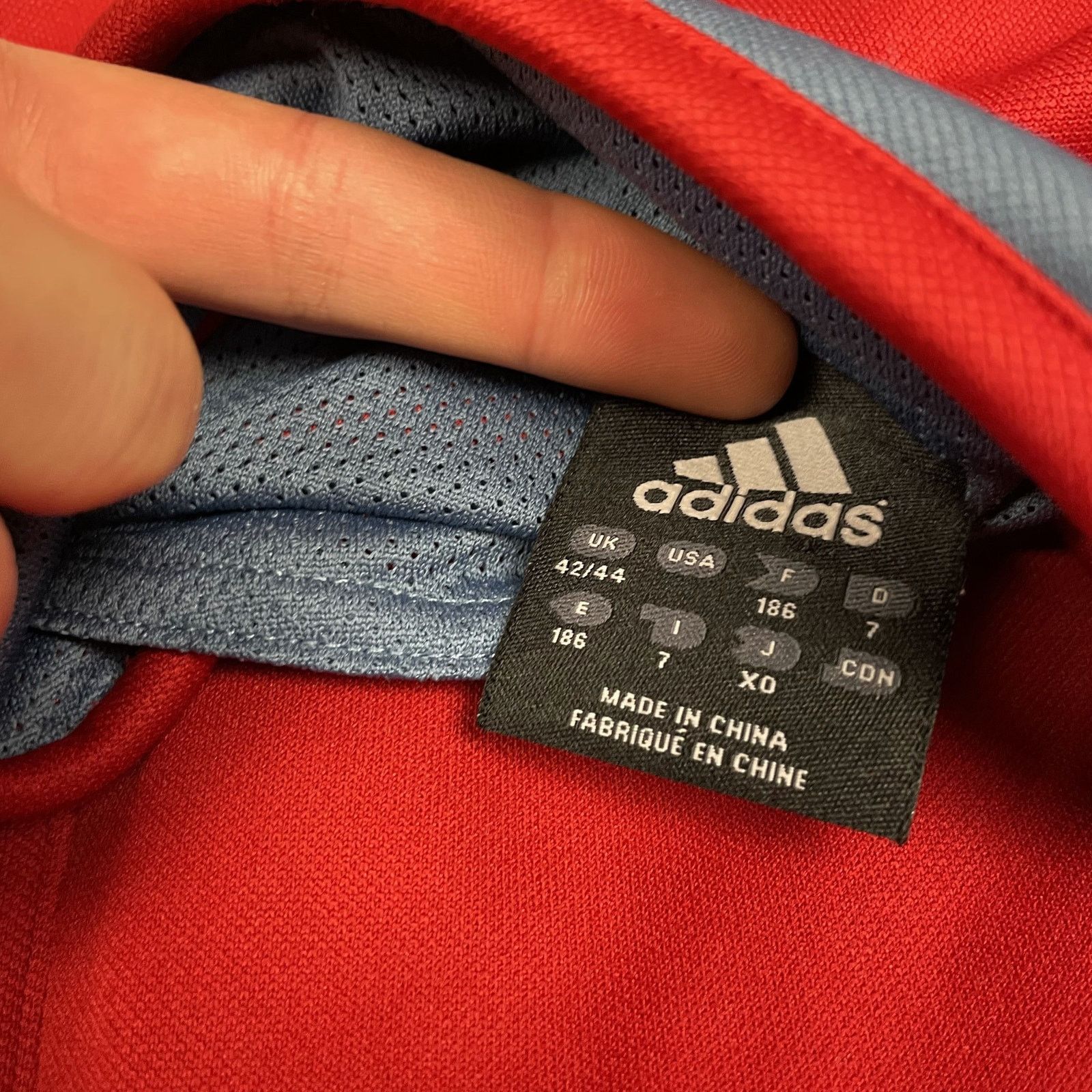 Adidas Adidas Men Red Gray FC Bayern Munich Football Team Jacket L Size US L / EU 52-54 / 3 - 11 Thumbnail