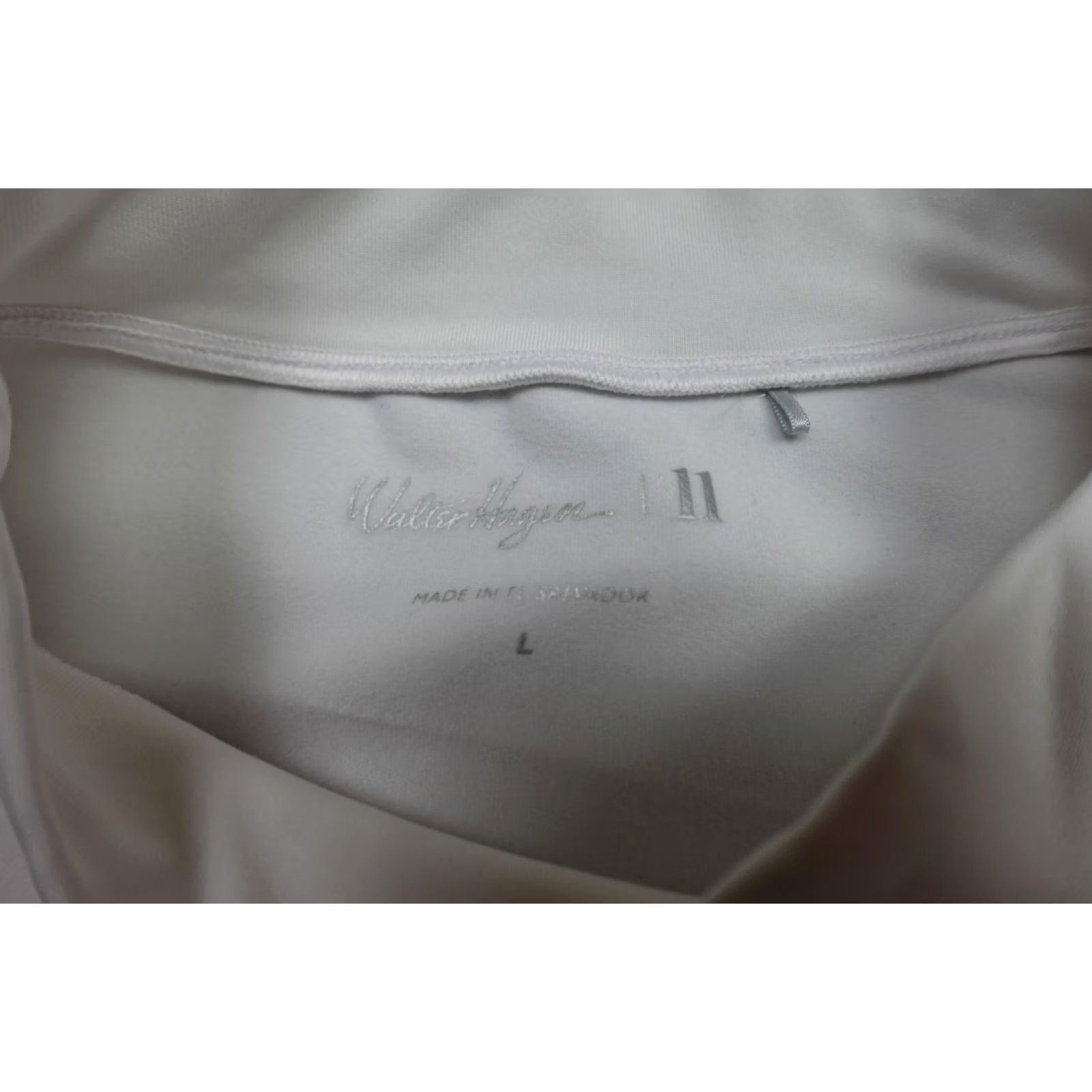 Vintage Walter Hagen 11 Shirt Mens L White Long Sleeve Mock Neck Golf Base Layer Size US L / EU 52-54 / 3 - 2 Thumbnail