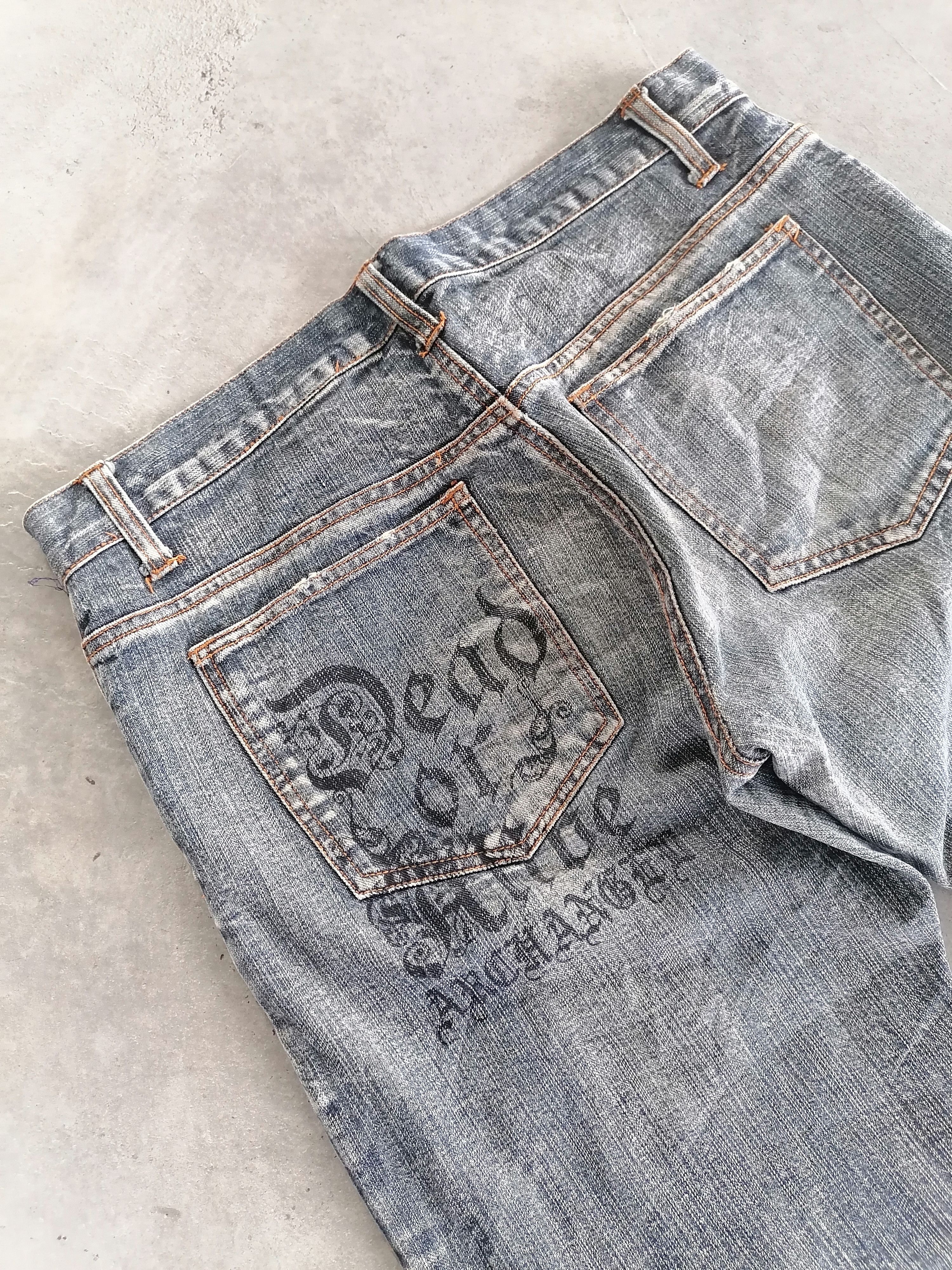 Seditionaries Flare Jeans In The Attic Gothic Erd Distressed Denim Pants Size US 31 - 11 Thumbnail