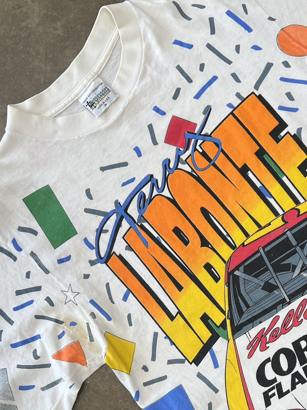 NASCAR Vintage AOP 1995 90s Terry Labonte Kellogg's Racing Medium Size US M / EU 48-50 / 2 - 1 Thumbnail
