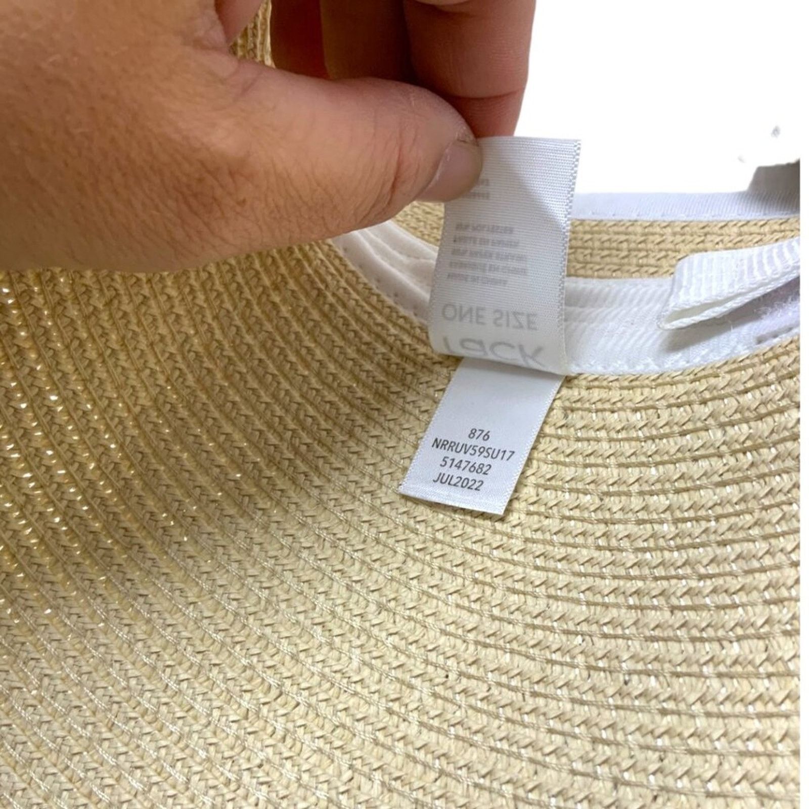 Nordstrom Nordstrom Roll-Up Straw Visor Natural White One Size NWOT Size ONE SIZE - 7 Thumbnail
