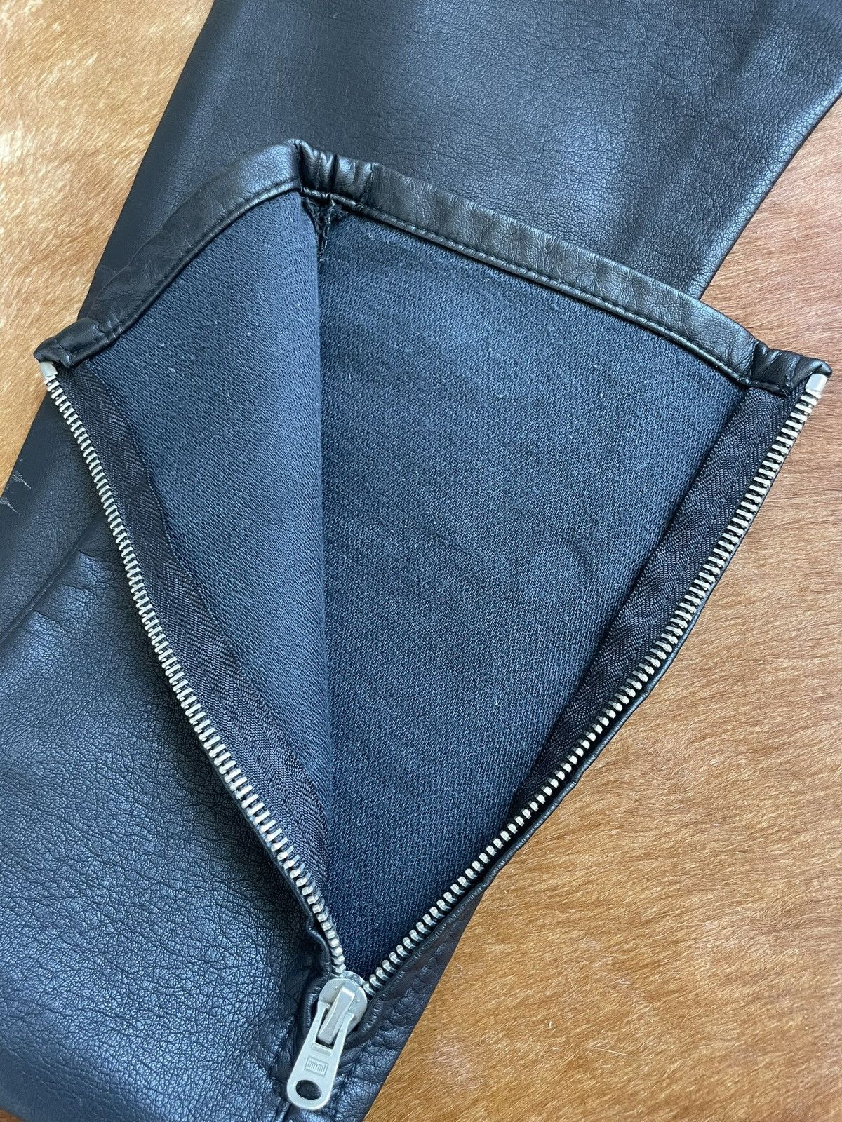 MNML Leather Pants w zippers on the buttom Size US 31 - 6 Thumbnail